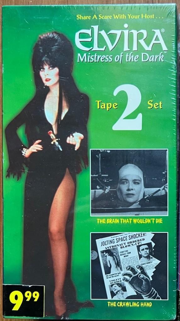 Elvira: Mistress of the Dark VHS 2 Tape Set SEALED - RARE