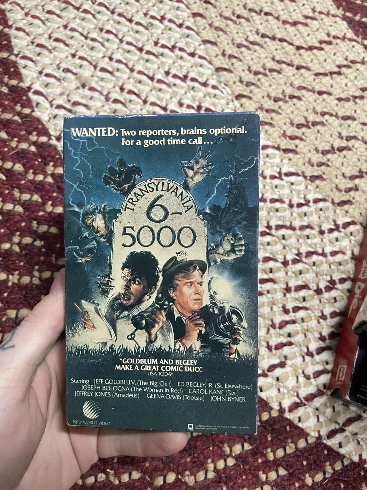 Transylvania 6-5000 Beta Not VHS Rare Horror New World Video