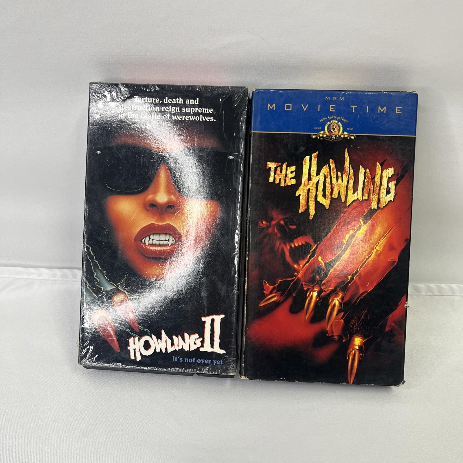 The Howling I & II VHS, 2 Tape Lot 80s’ Horror, Werewolf, Rare Cult classic
