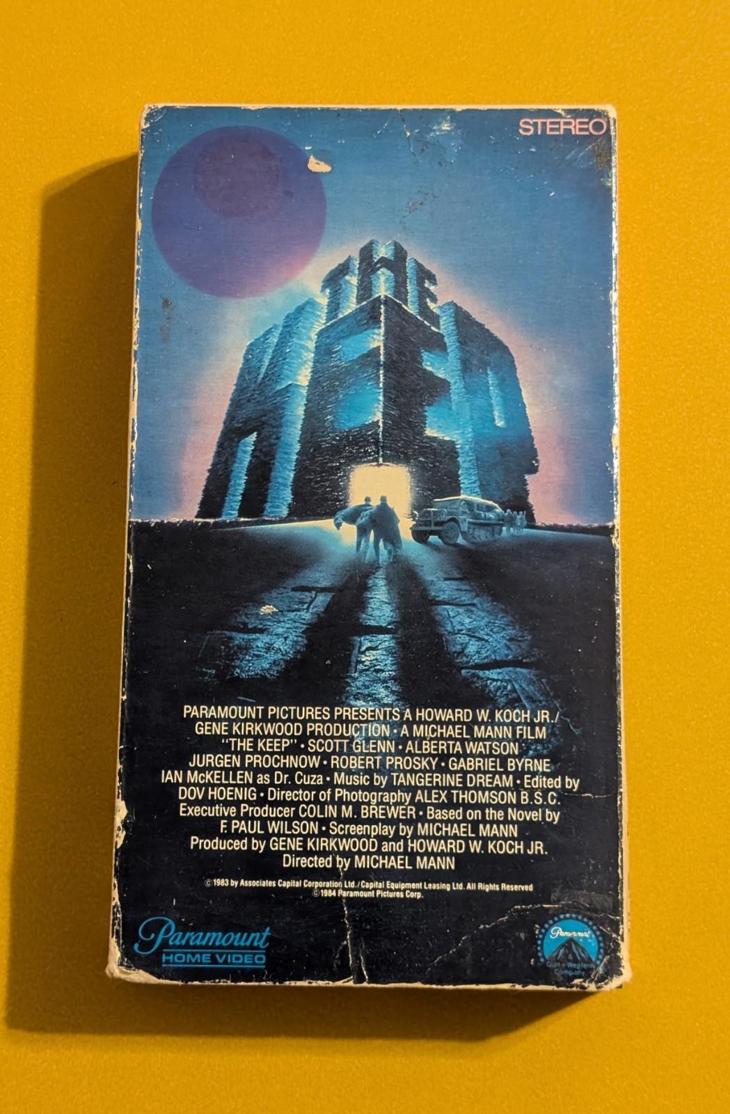 The Keep (1983 VHS) Michael Mann Rare 80s Horror Supernatural - Former Rental 
