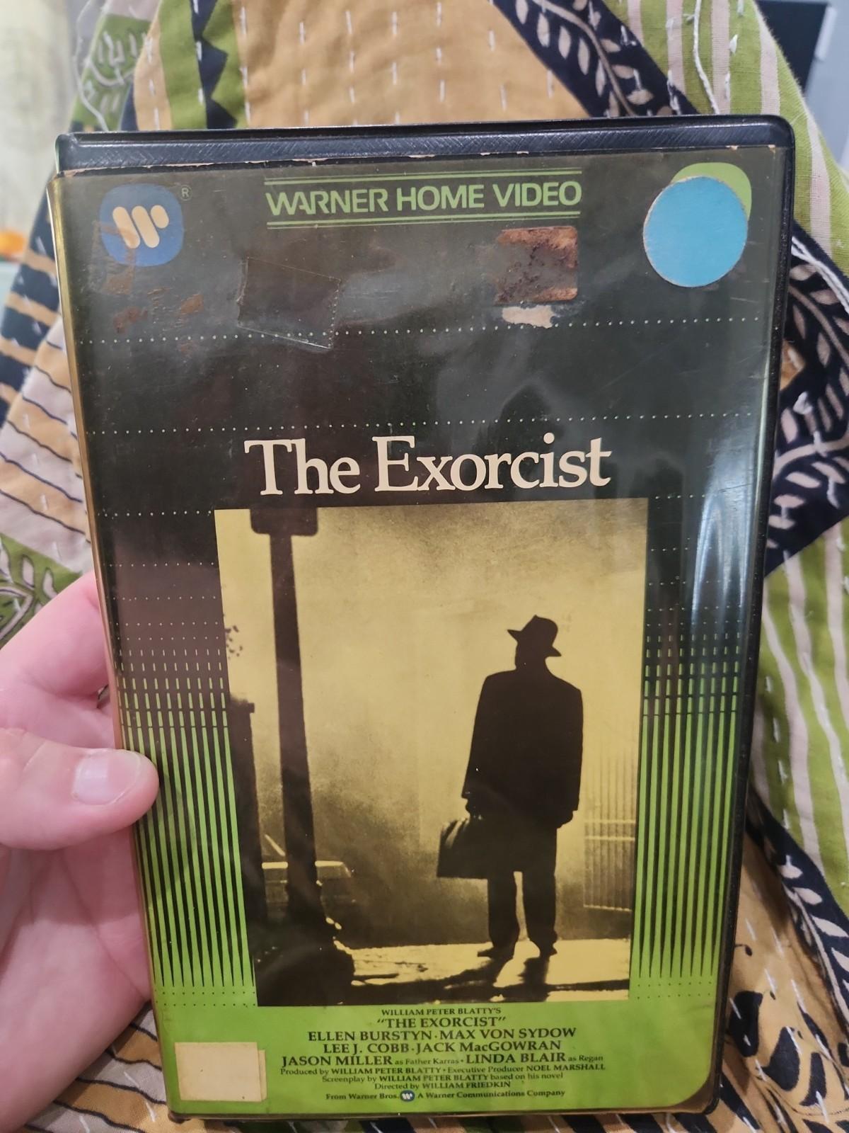The Exorcist (VHS, 1979) 1973 Horror Warner Black Clamshell Early Release Works