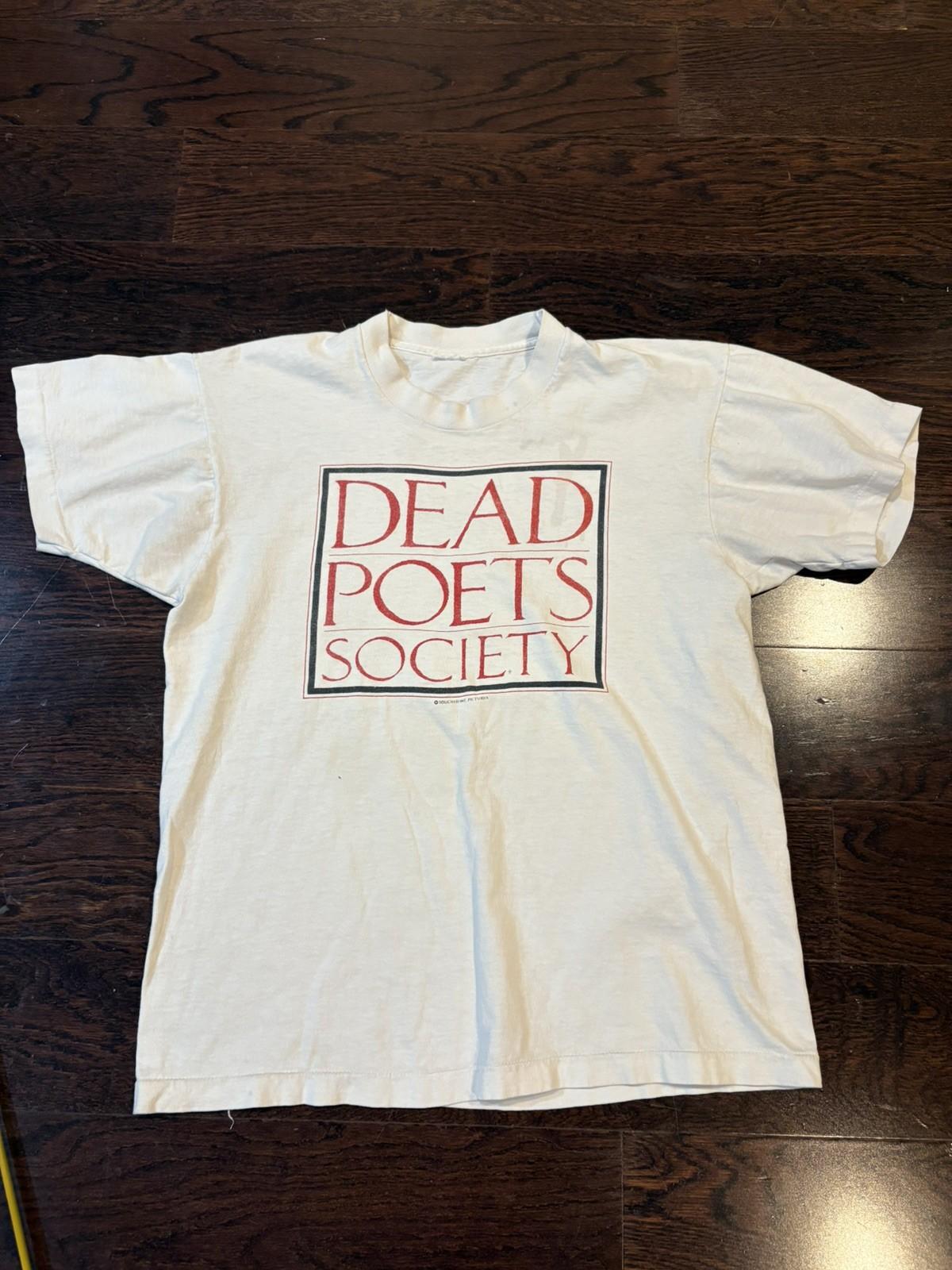 Vintage 1989 Dead Poets Society Movie Promo Shirt Size L ORIGINAL