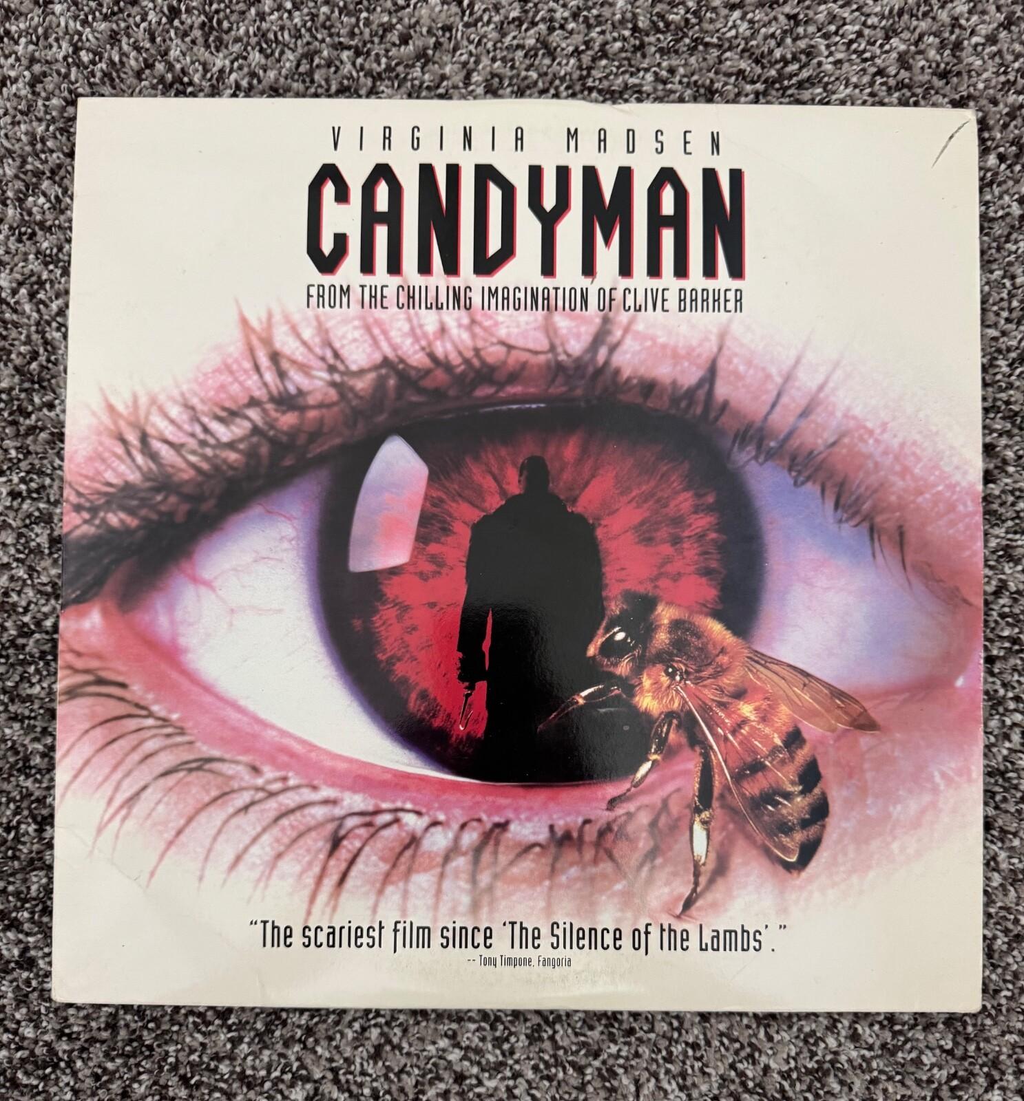 Rare Candyman CLV Laserdisc 1992 Clive Barker Tony Todd Cult Horror Classic