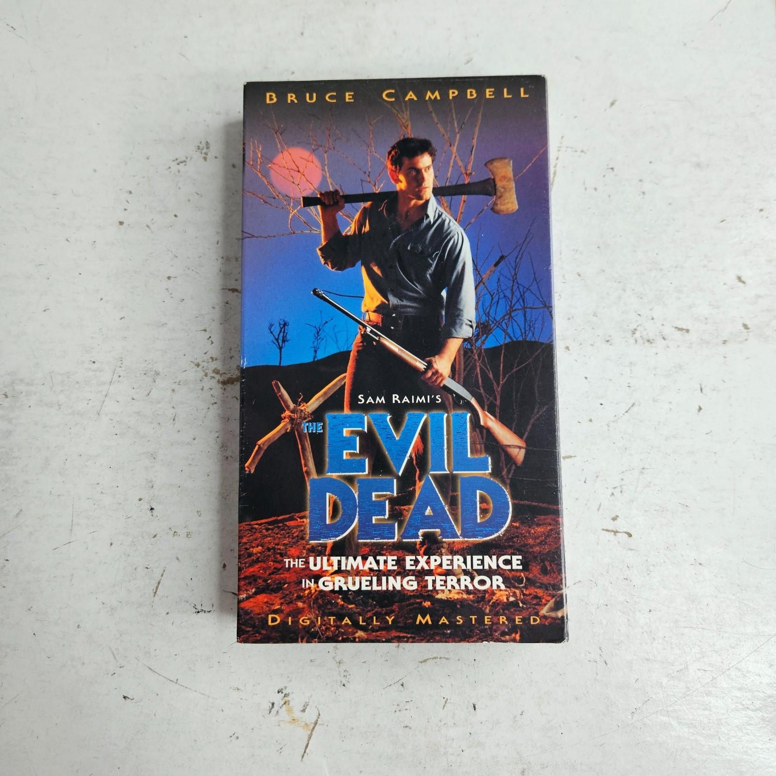 The Evil Dead VHS - Bruce Campbell - Digitally Mastered - NTSC Rare Vintage