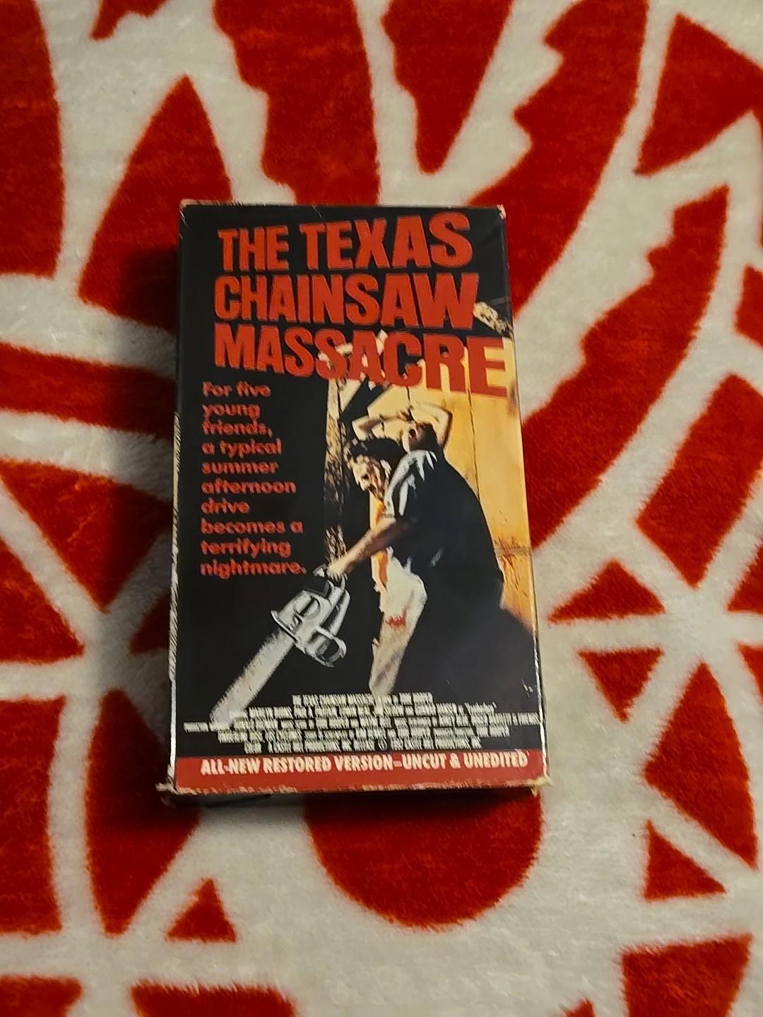 Texas Chain Saw Massacre (1974) VHS Restored, Uncut, Unedited 1993 Release Rare