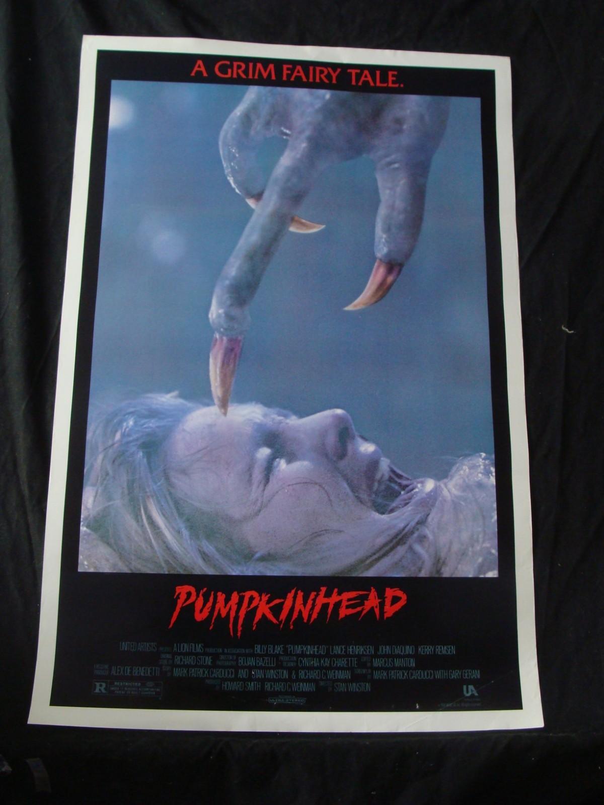 PUMPKINHEAD movie poster LANCE HENRIKSEN Original 27x41 One sheet 1988
