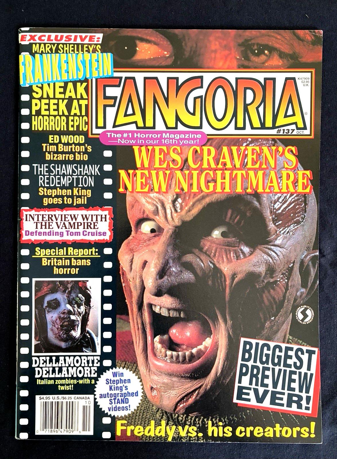 FANGORIA MAGAZINE 137 1994 WES CRAVEN'S NEW NIGHTMARE VINTAGE UNREAD MINT