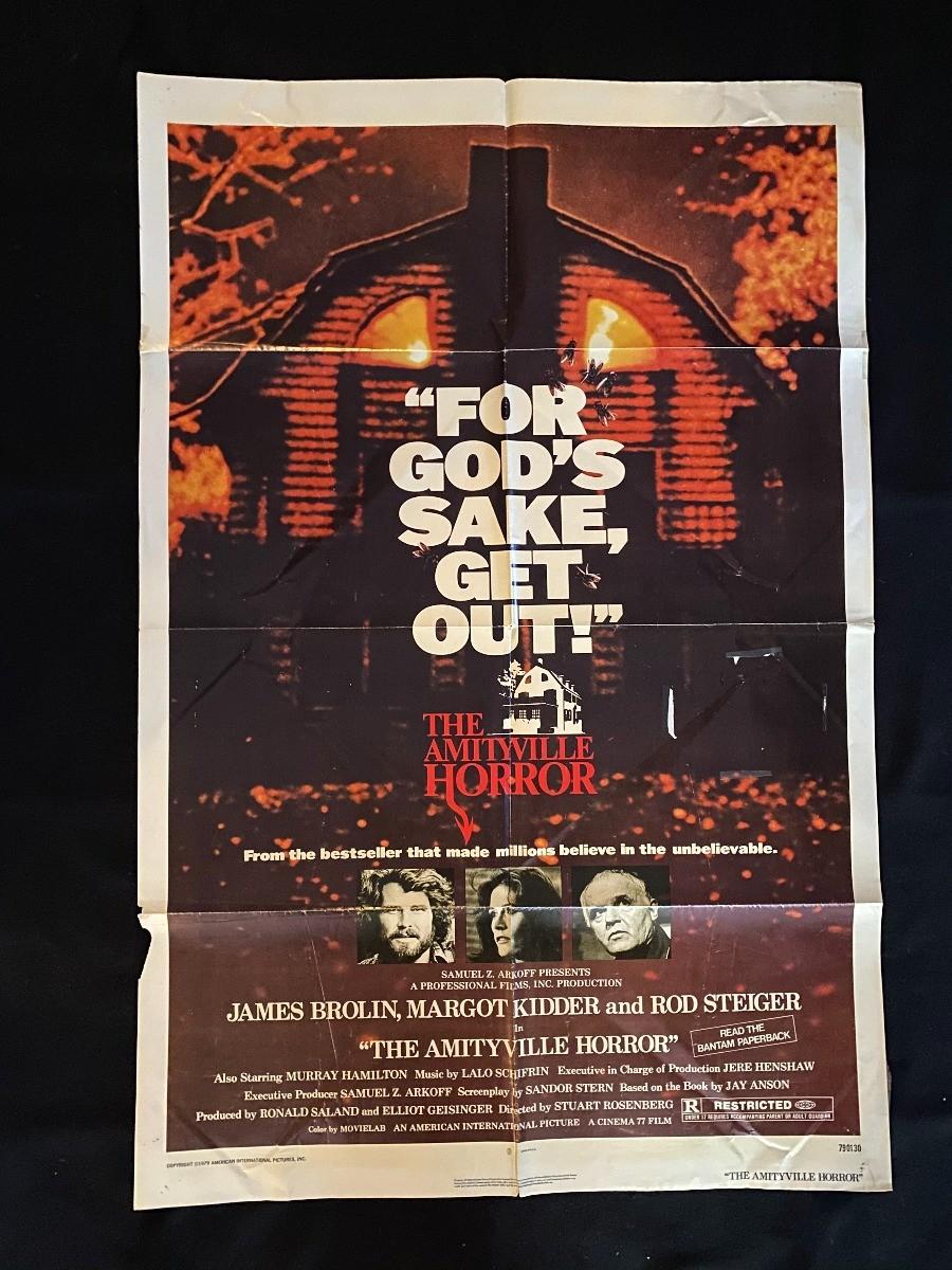 The Amityville Horror Original One Sheet Movie Poster- 1979- James Brolin