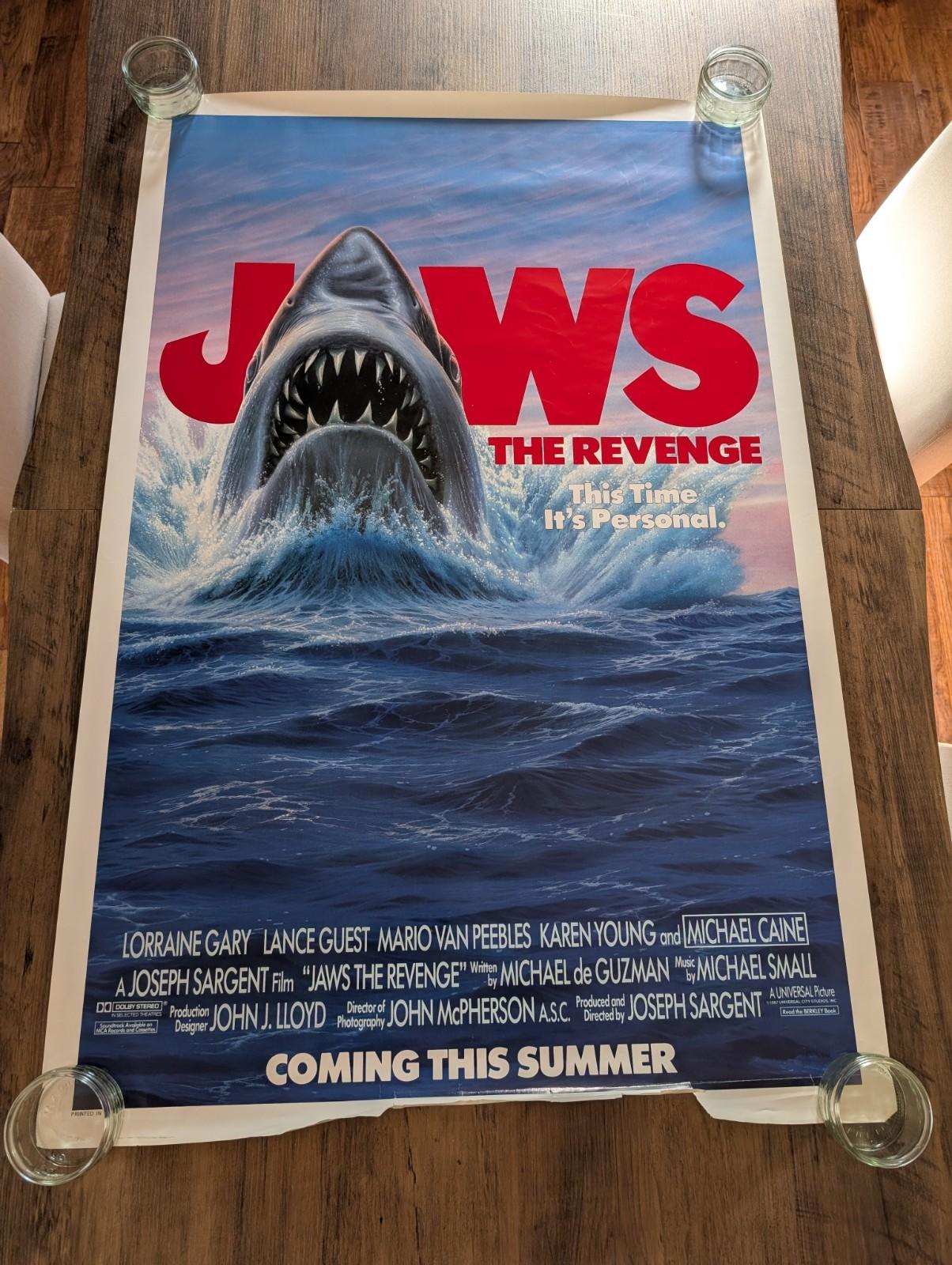 Jaws The Revenge Original US One Sheet Movie Poster 27x41 Rolled 1987