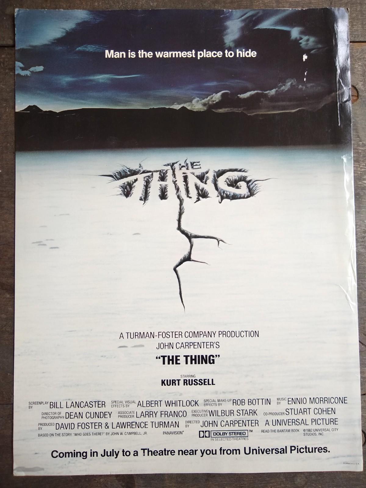 John Carpenter's The Thing (1982) Great Lot Pressbook #898