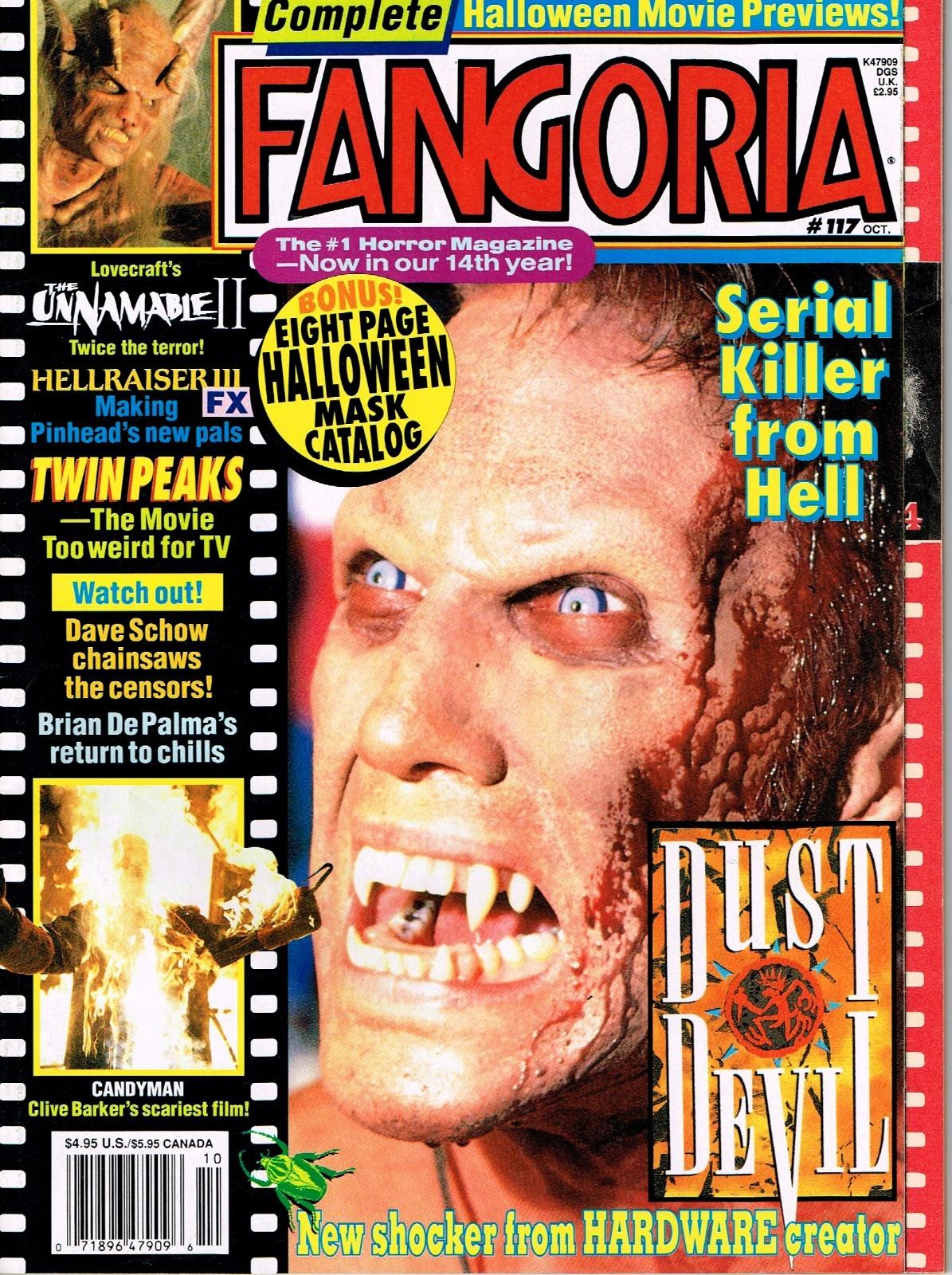 FANGORIA #117 OCT 1992, DUST DEVIL, TWIN PEAKS MOVIE, CANDYMAN