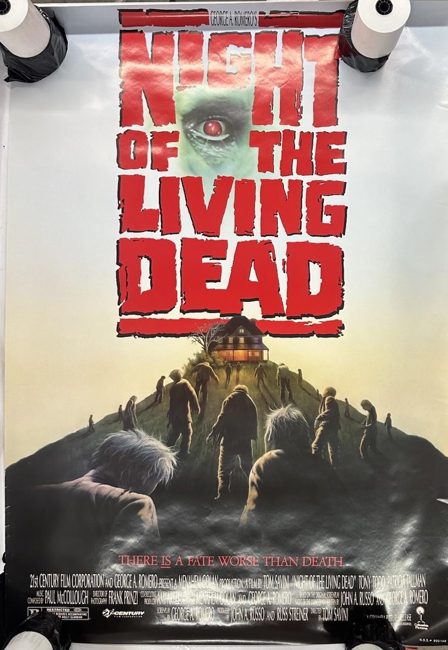 Vintage Original 1990 Night Of The Living Dead, 27”x40” Rolled