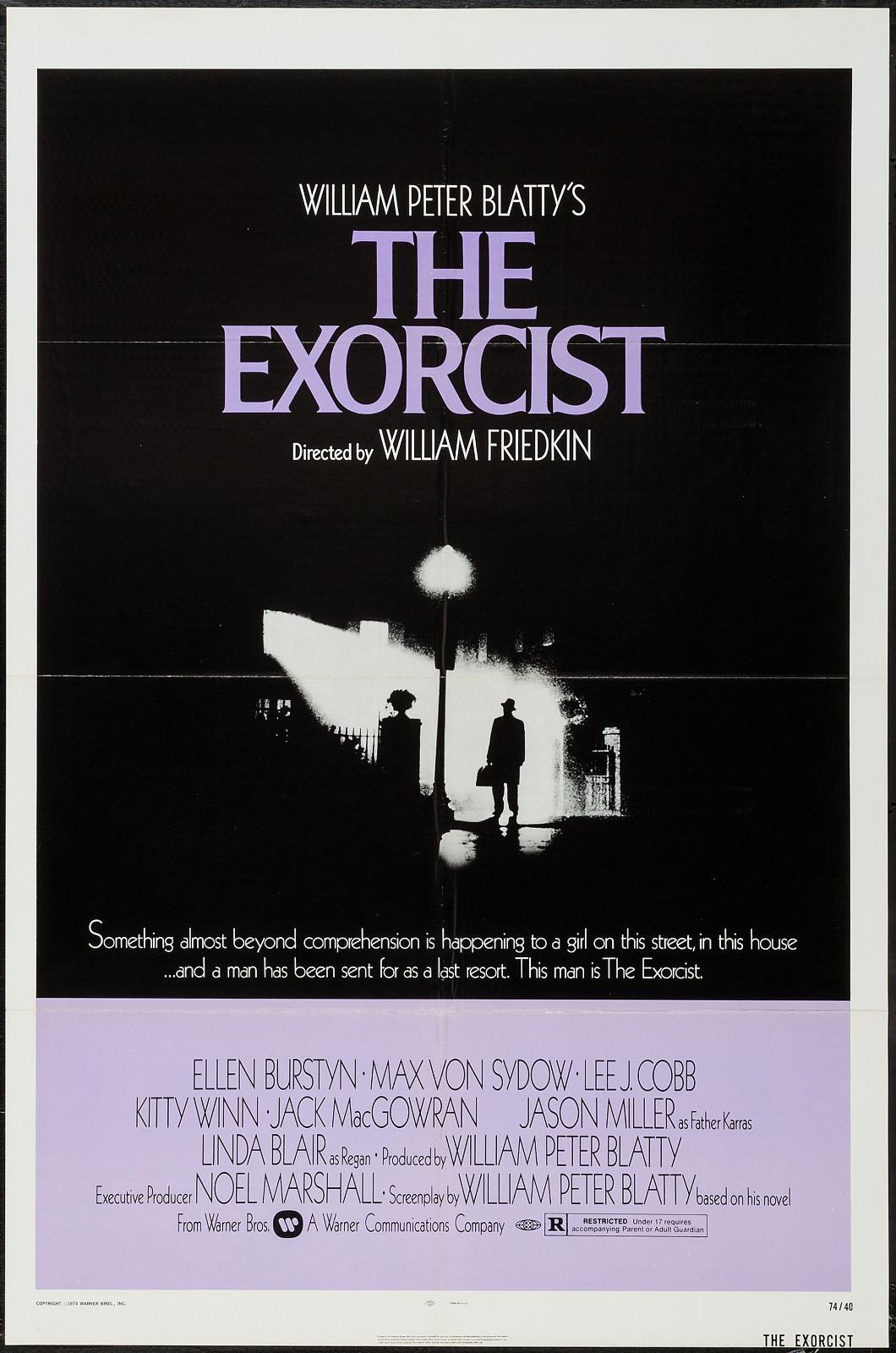 THE EXORCIST original 1974 one sheet 27x41 movie poster EXCELLENT SHAPE