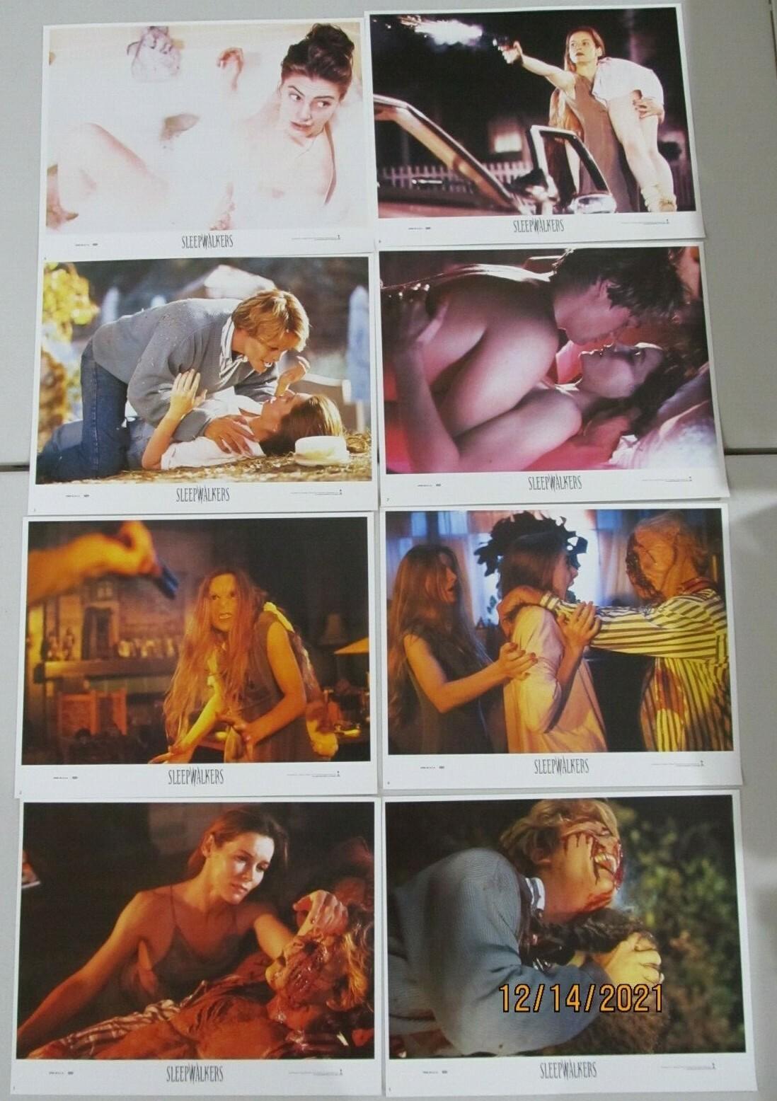 SLEEPWALKERS ORIGINAL 11X14 LOBBY CARD SET OF 8 1992 BRIAN KRAUSE STEPHEN KING