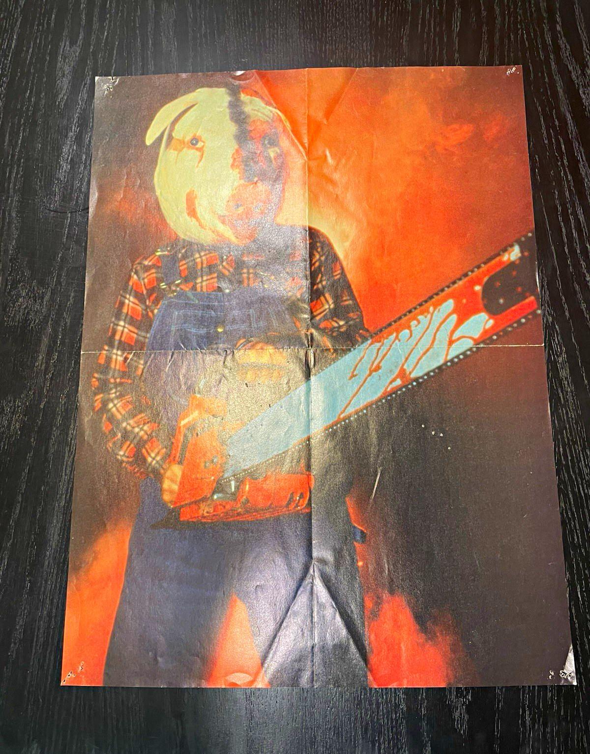 Motel Hell Original Promo Movie Poster 22x16 Horror Rare Fangoria FOLDED