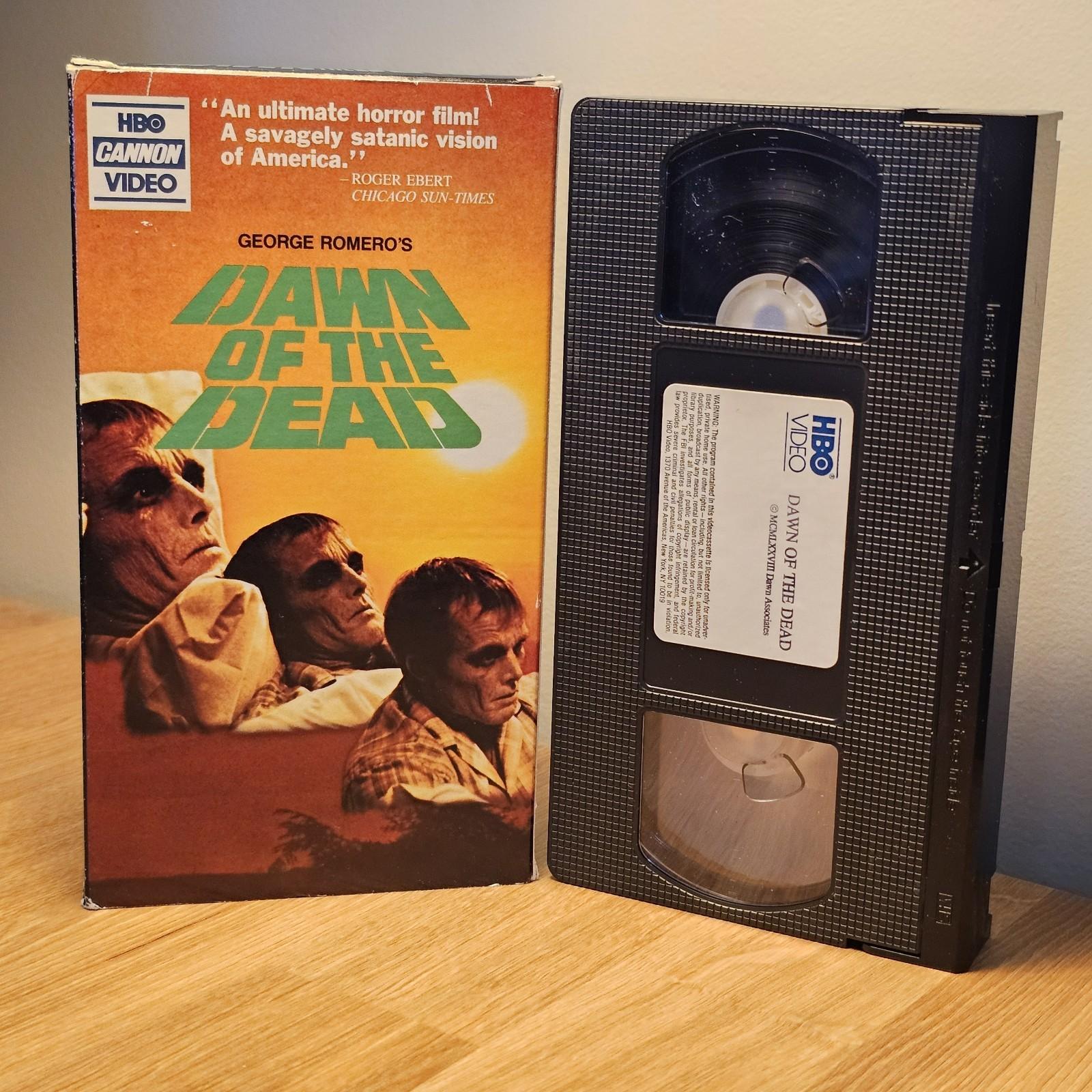 Dawn Of The Dead 1978 VHS Vtg Zombie Horror Film HBO Video Vintage * RARE *