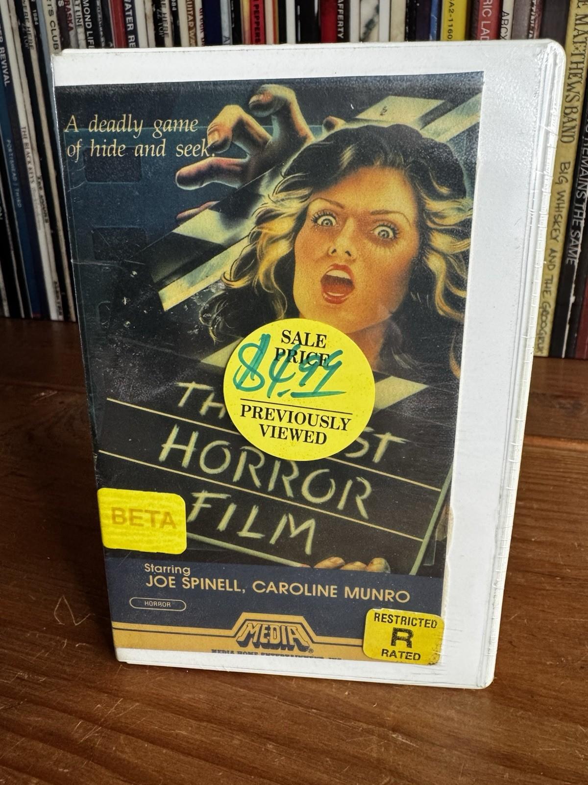 The Last Horror Film Betamax Rare Beta Media Clamshell Joe Spinell Rental HTF