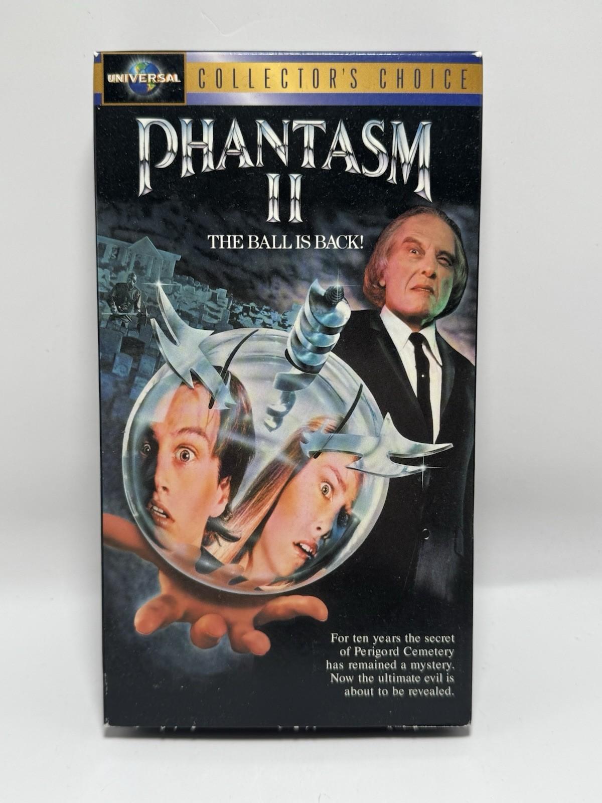 PHANTASM 2 II VHS 1988 Vintage Horror Cult Classic MCA Home Video