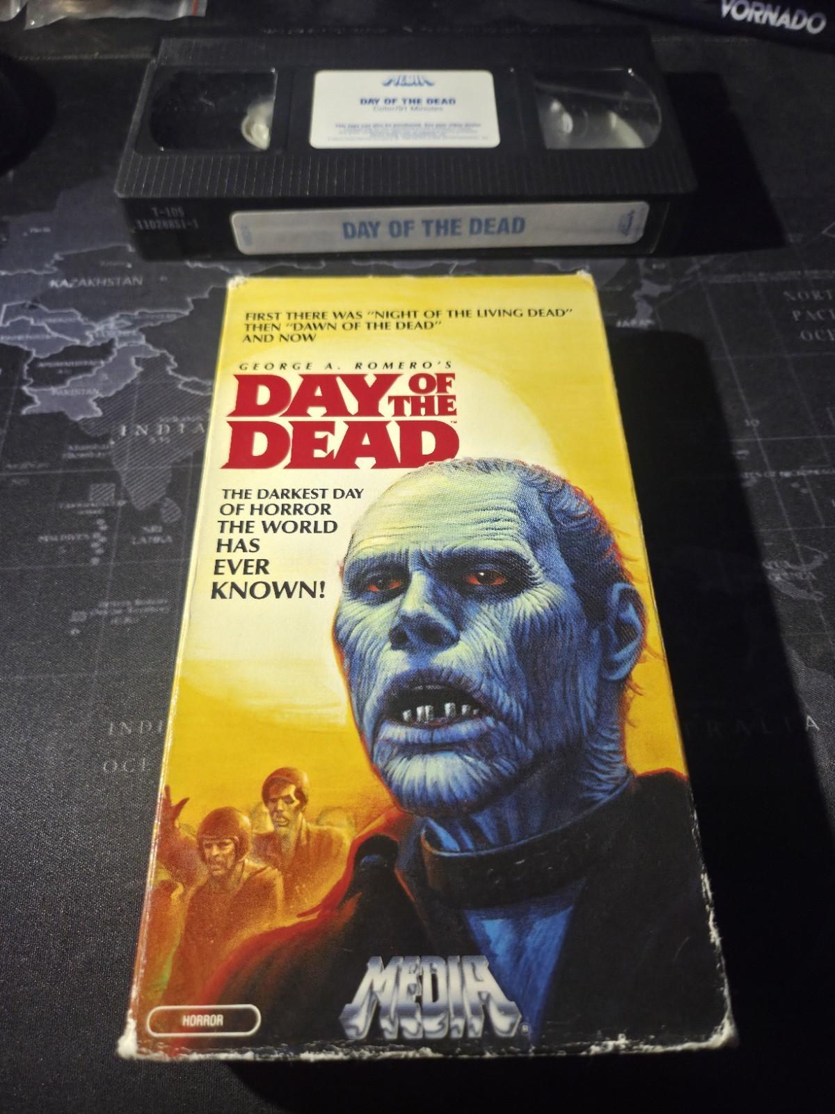Day Of The Dead VHS Horror Movie Original 1986 Media Release 🔥 RARE 🔥