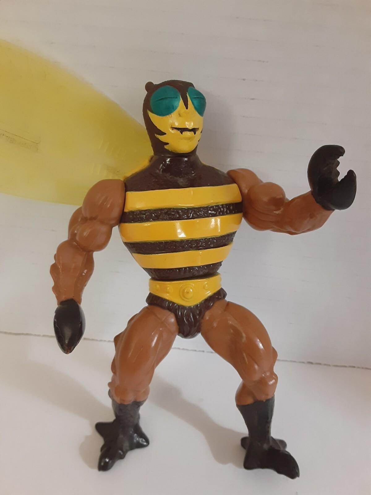 Vintage 1983 Buzz-Off MOTU Mattel He-Man Action Figure Original Series, w/Wing