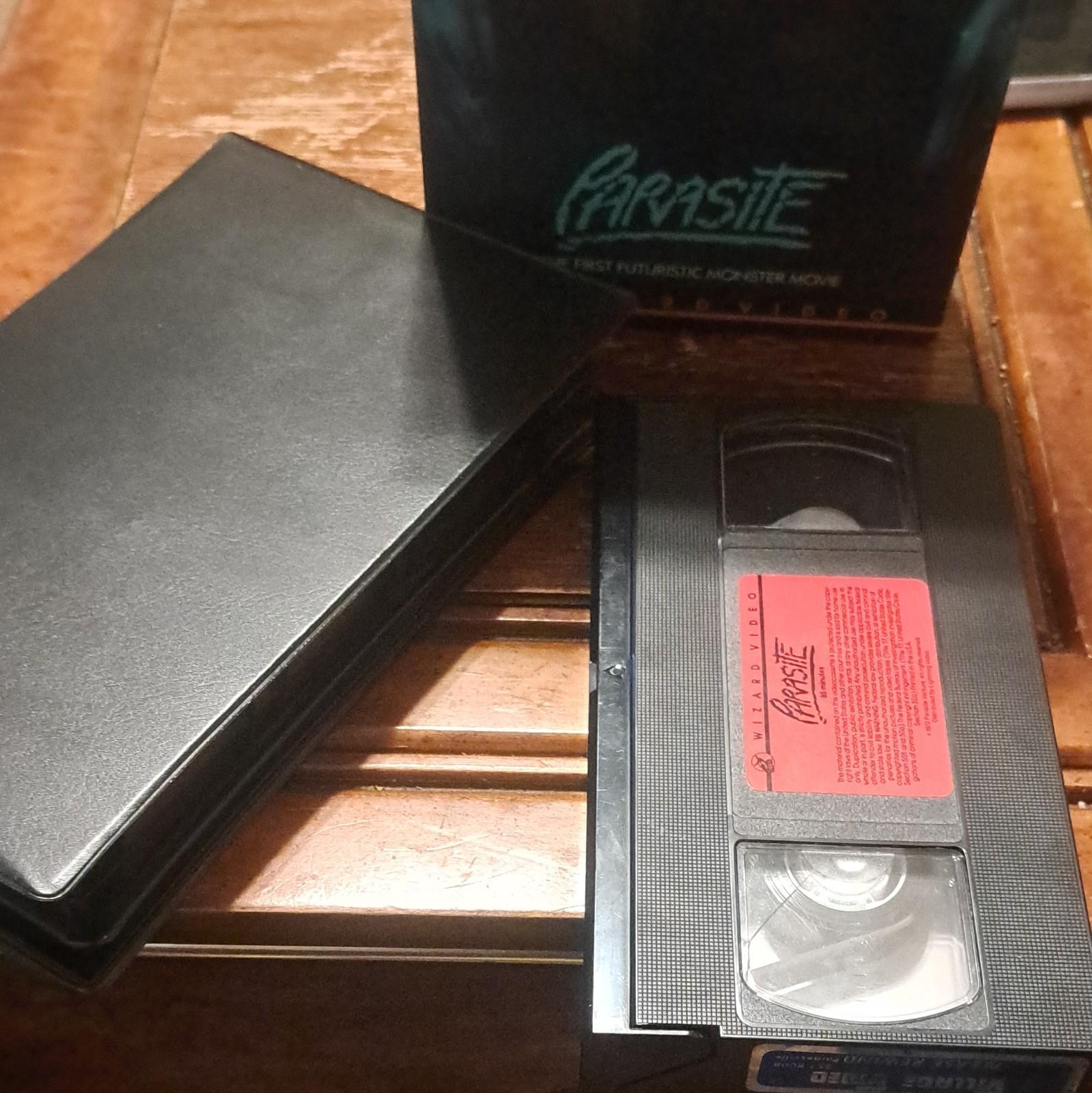 VINTAGE 1982 PARASITE VHS Wizard Video Big Box Original FIRST PRINT Red Label