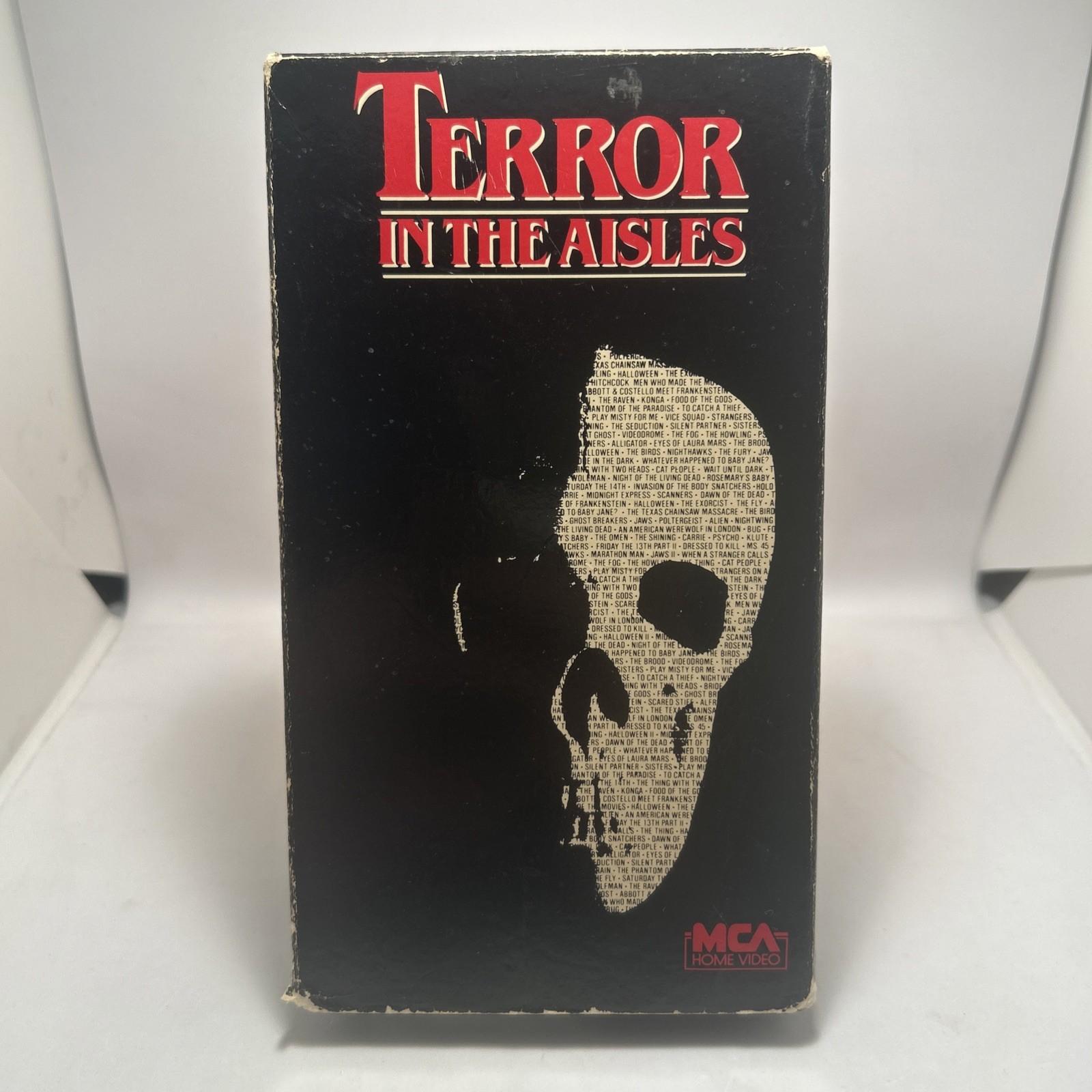 Terror In The Aisles (VHS Tape, 1985) Rare Horror Tested Fast Shipping!