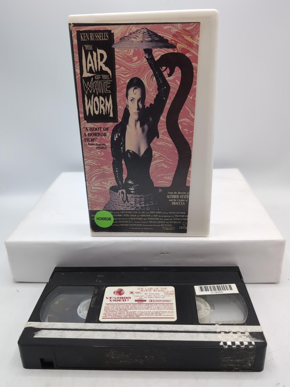 1988 Lair of the White Worm VHS Ken Russell Vampire Erotic Horror Clamshell