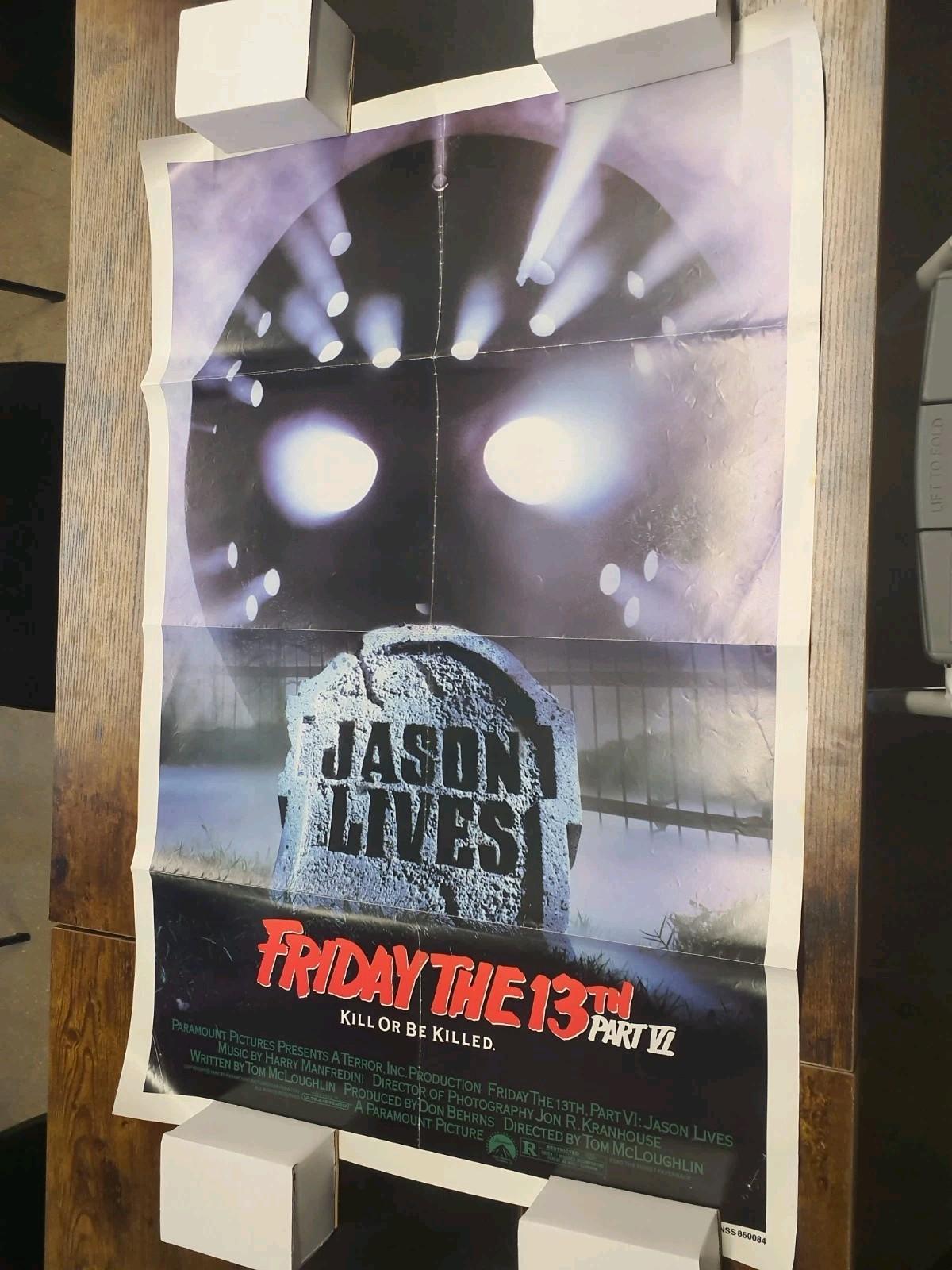 Friday The 13th Part 6 Jason Lives Original Movie Poster 41x27 ( TL26 )