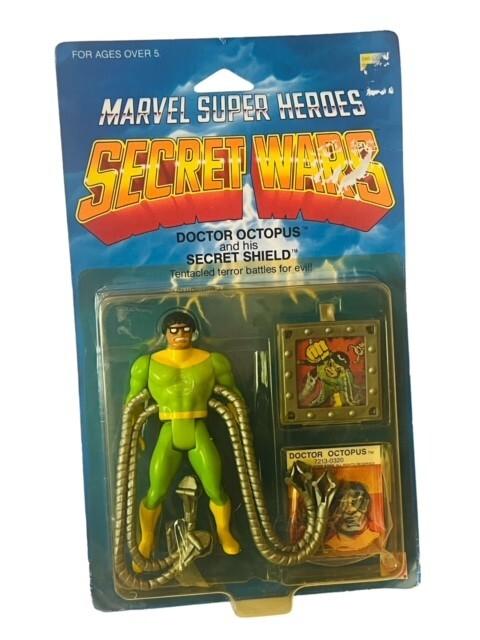 Marvel Secret Wars Action Figure 1984 Doctor Octopus Dr Mattel Shield MOC BMC1