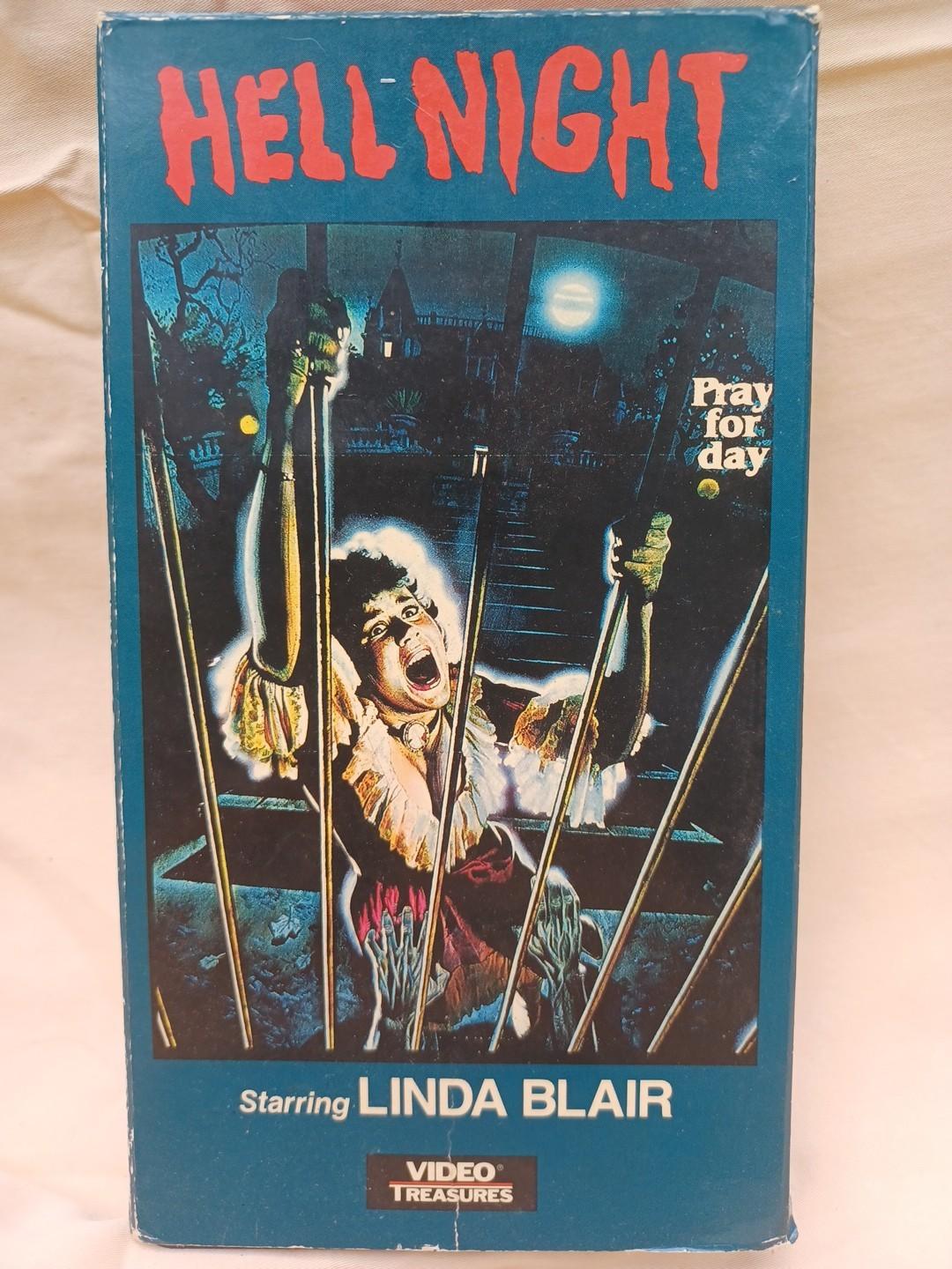 HELL NIGHT VHS 1982 Linda Blair HORROR RARE Cult Classic