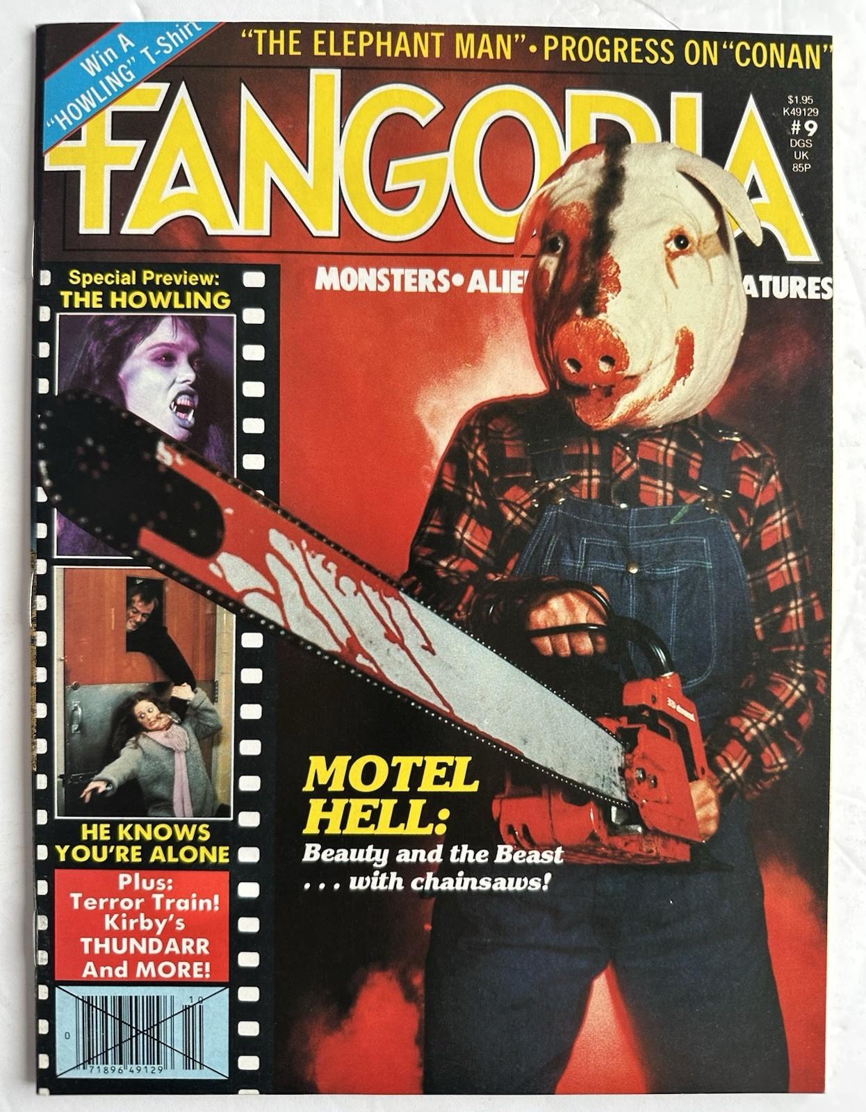 Fangoria #9 November 1980 (Starlog) Iconic “Motel Hell” Cover