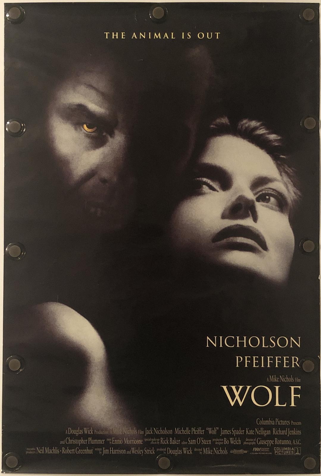 WOLF Original One Sheet Movie Poster - 1994 - JACK NICHOLSON