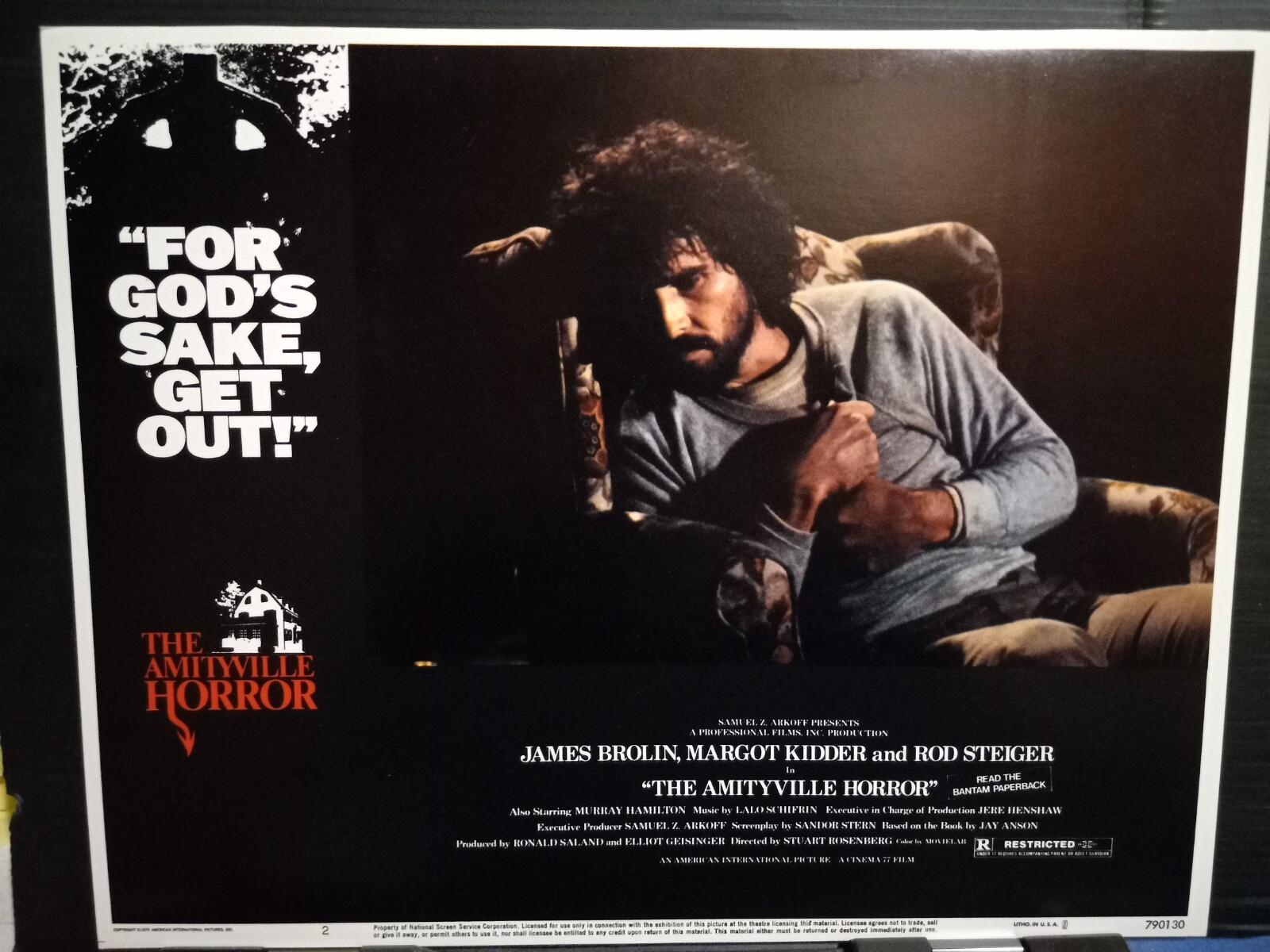 Lobby Card 1979 THE AMITYVILLE HORROR James Brolin losing his mind with gun