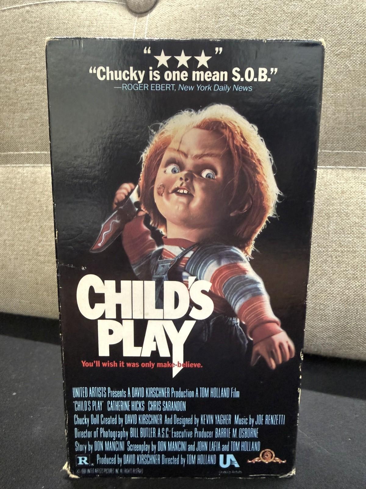 Vintage VHS Childs Play 1988 Cult Classic Video Tape ORIGINAL RARE
