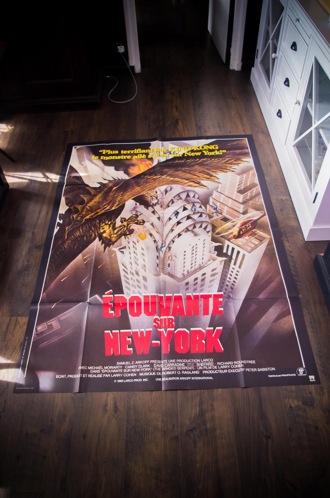 Q THE WING SERPENT French Grande Vintage Movie Poster Original 1982