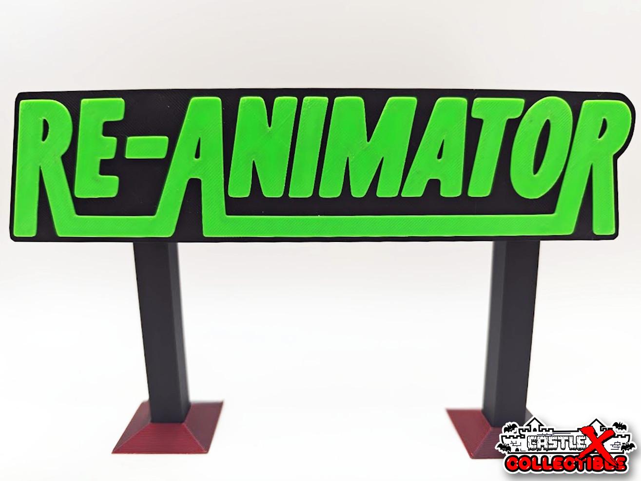 RE-ANIMATOR 3D Printed Wall Art (Reanimator Horror Scary Movie Vintage Toy)