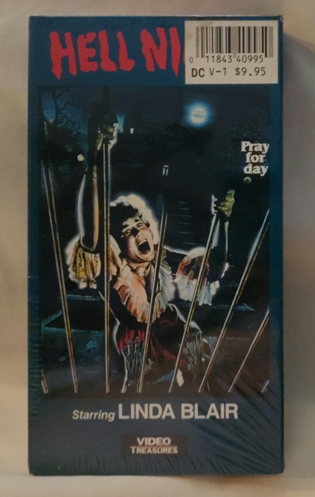 1982 Hell Night VHS Video Treasures 1989 Tape OOP Horror Linda Blair New Sealed