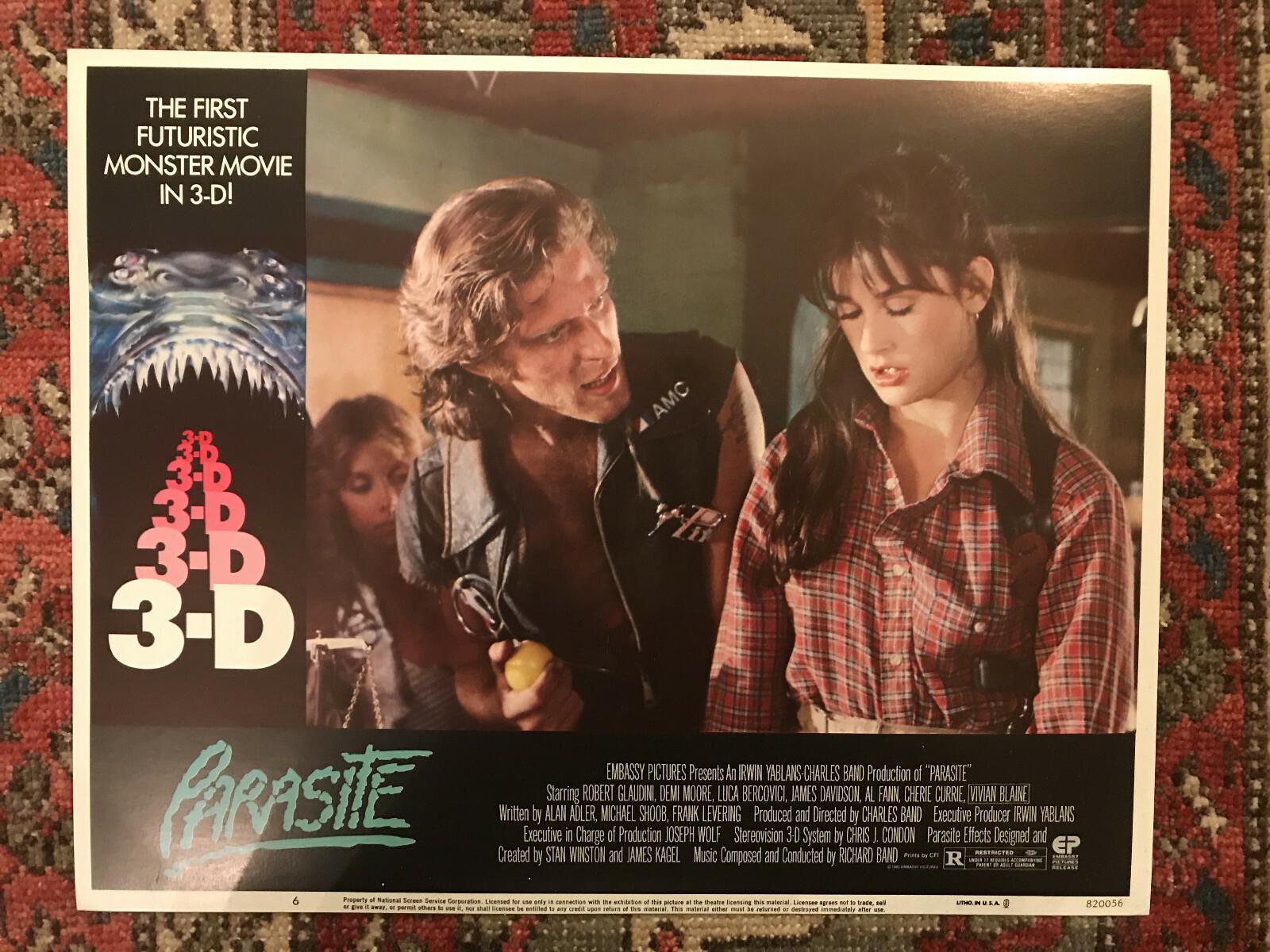 Parasite 1982 Embassy 11x14" horror lobby card Demi Moore Tom Villard