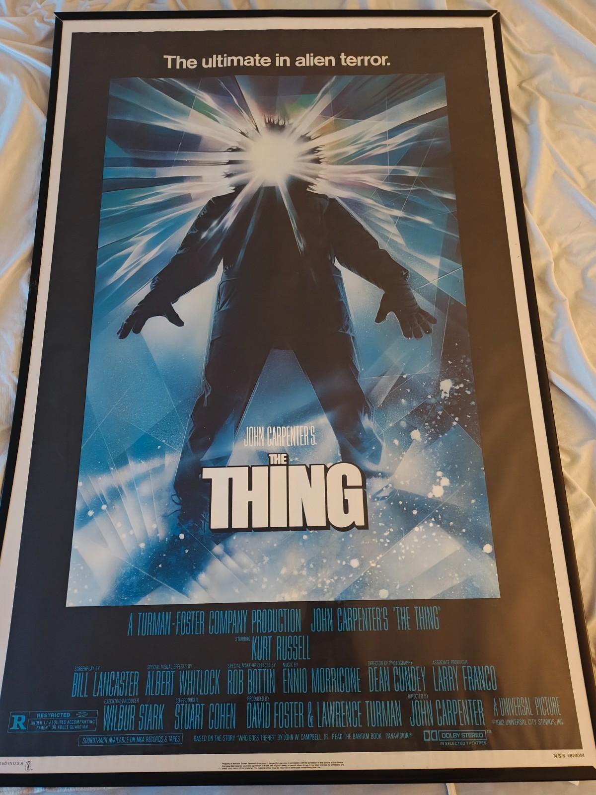 1982 John Carpenter's The Thing Original One Sheet STUDIO-FLAT Russell RARE!!!