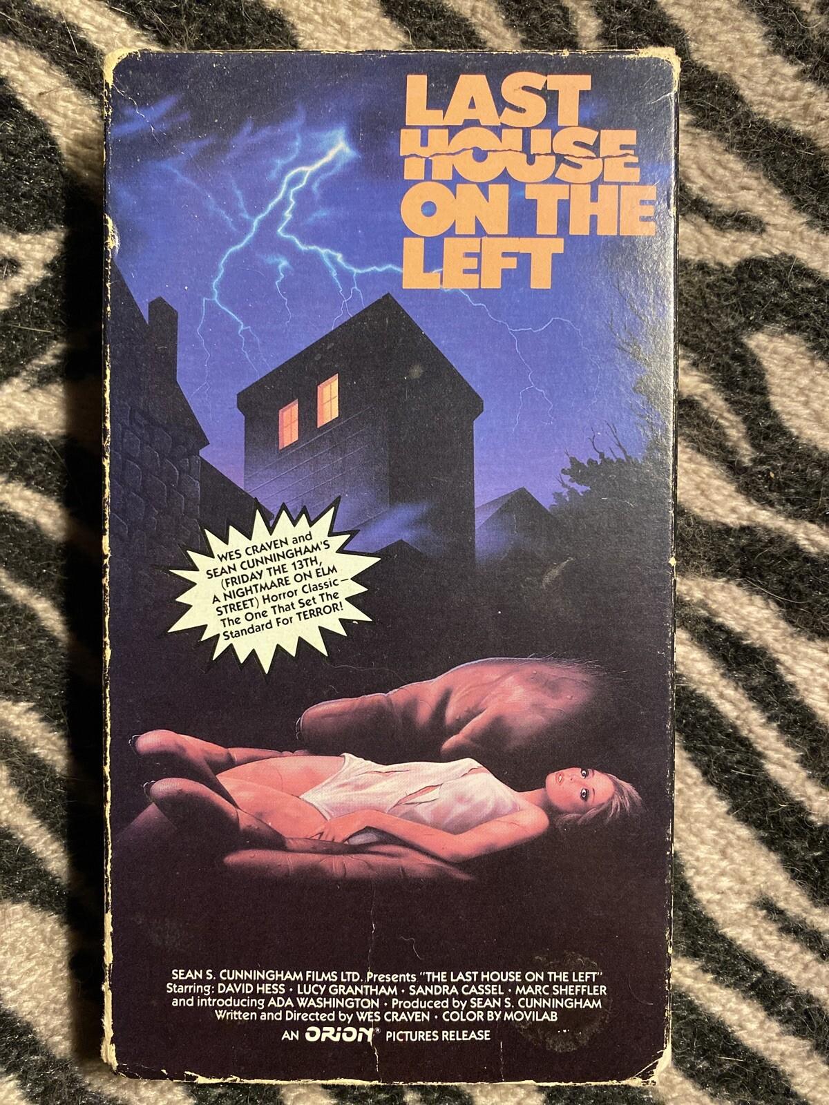 Last house On The left rare Horror Wes Craven Original Orion Vestron Vhs