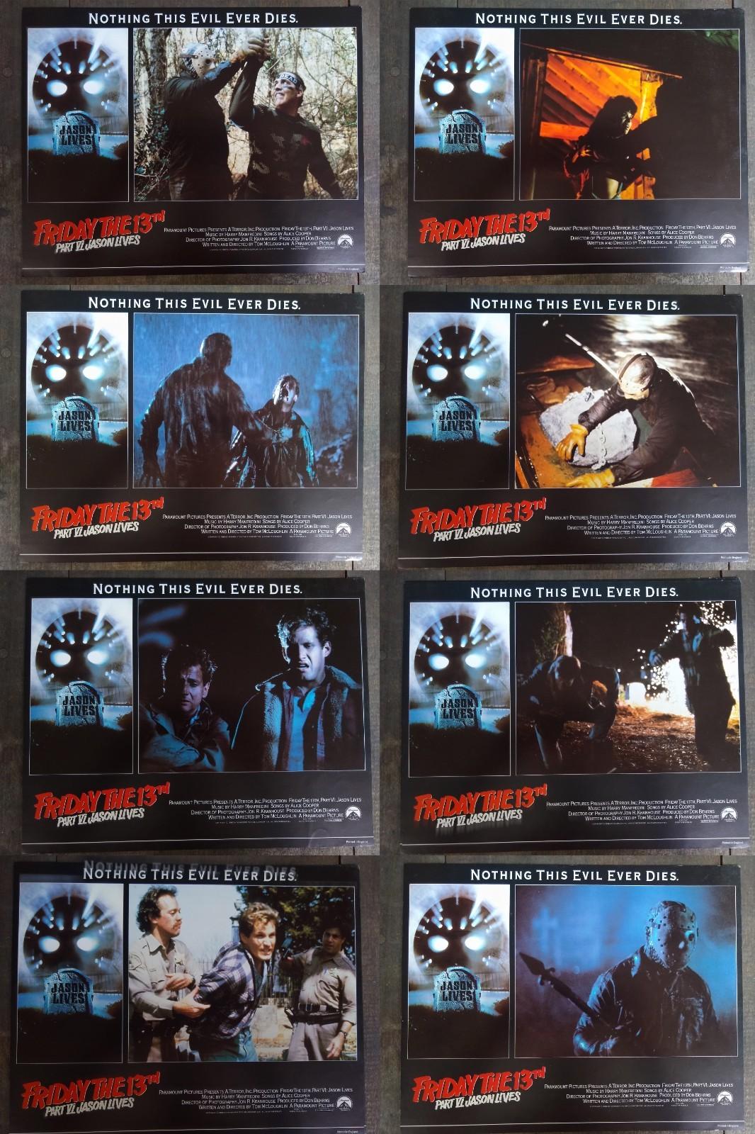 Friday the 13th Part VI: Jason Lives (1986) Lobby Card Set, lc304