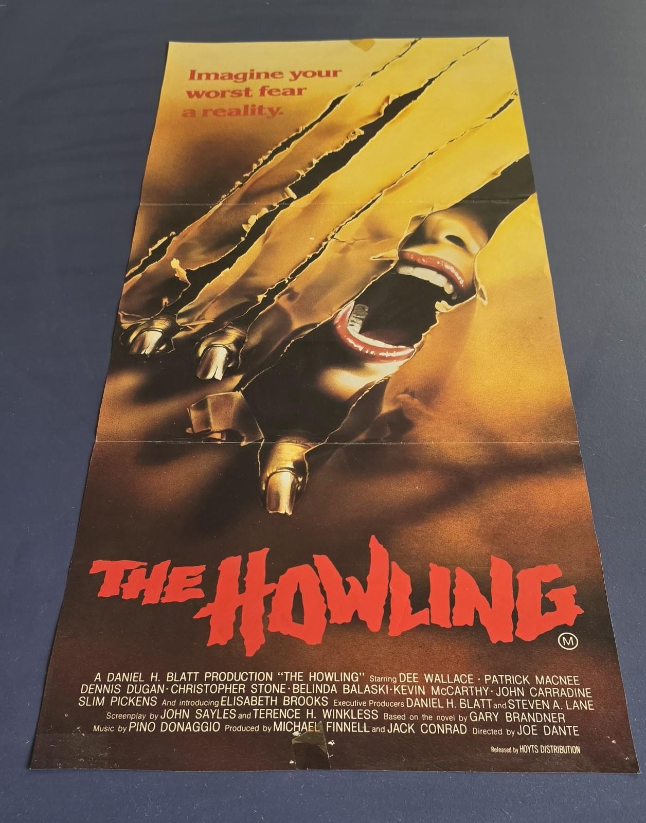 The Howling 1981 Original Australian Daybill Movie Poster Joe Dante Horror