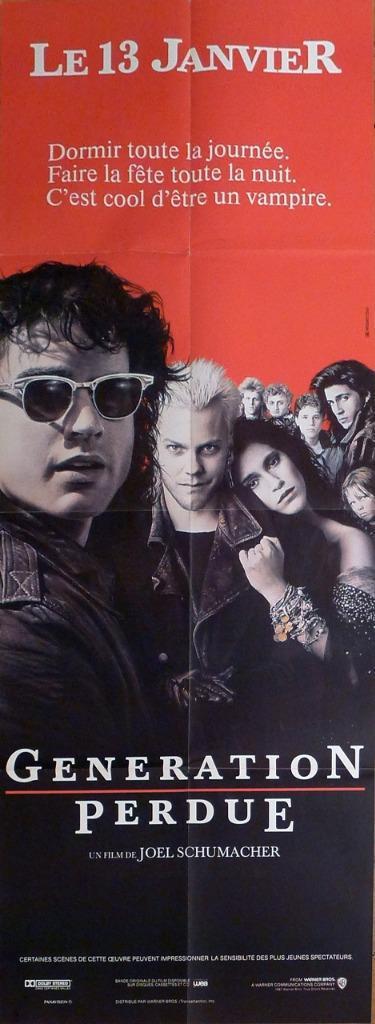 THE LOST BOYS - SUTHERLAND / VAMPIRE - RARE DOOR PANEL ORIGINAL MOVIE POSTER