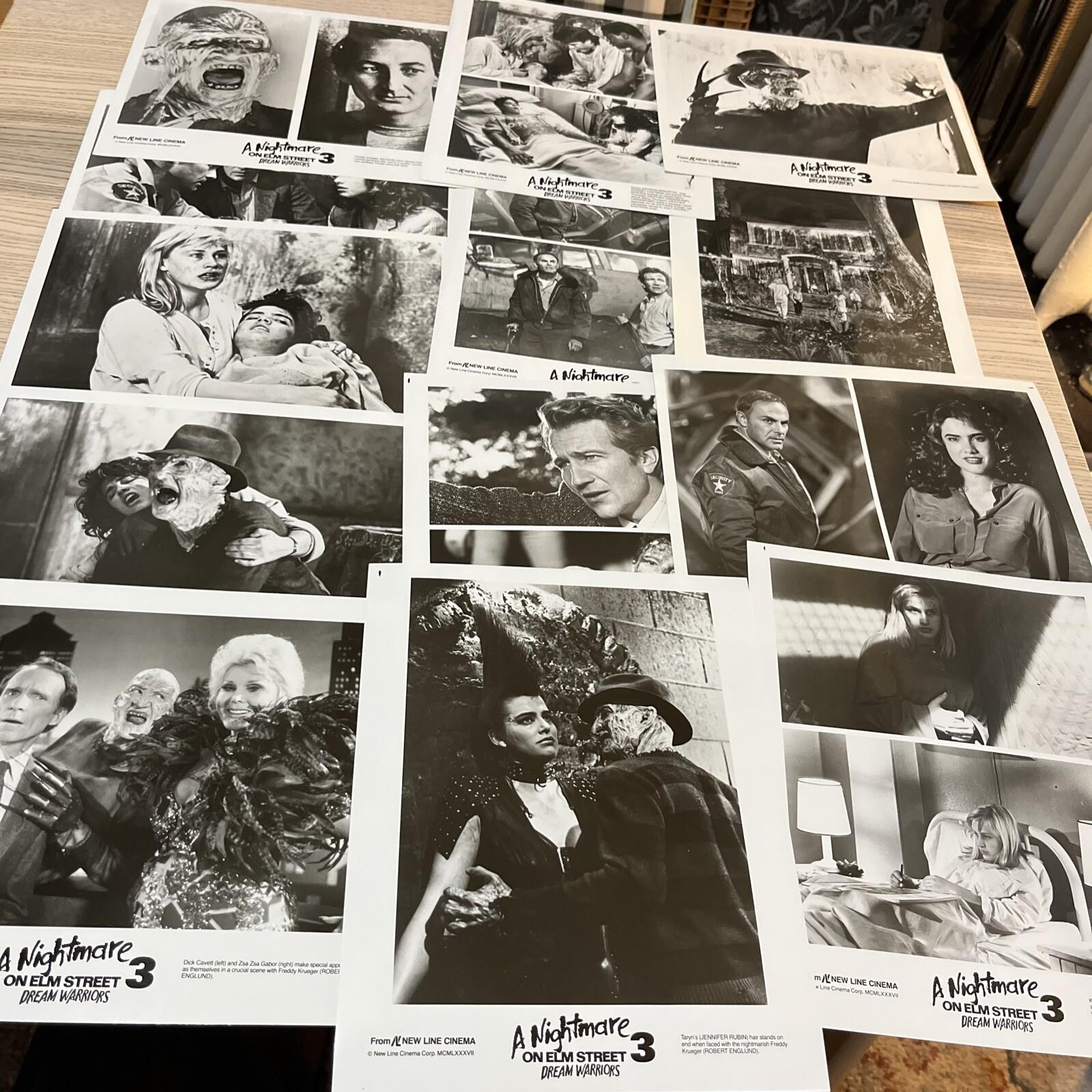 Nightmare On Elm Street 3 Dream Warriors Gloss Press Photos Huge Lot Of 13 Rare