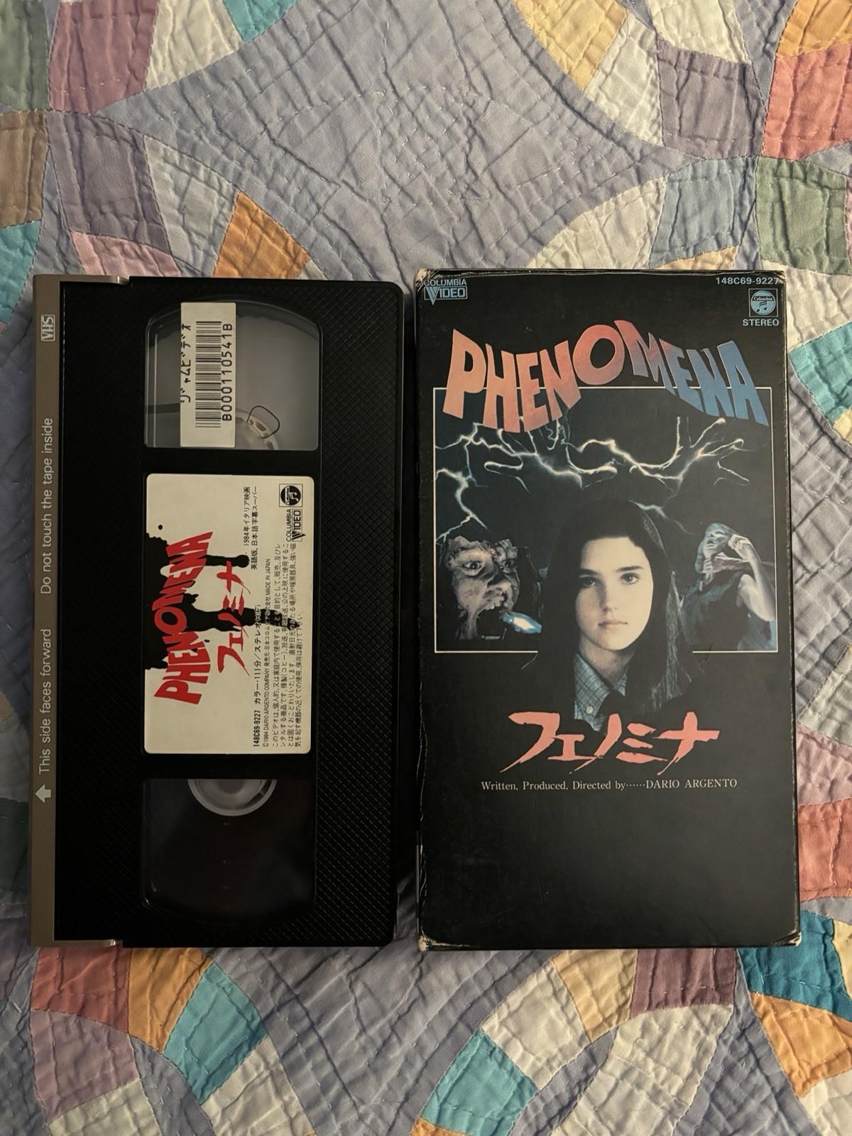 PHENOMENA JAPANESE VHS Dario Argento Horror Movie UNCUT CLEAN RARE