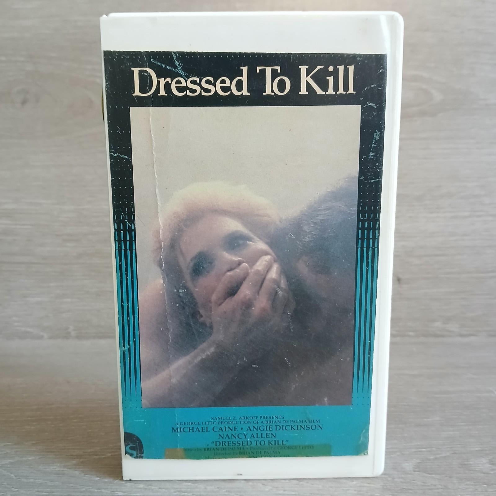 Dressed to Kill VHS 1981 Warner big box Clamshell Horror 