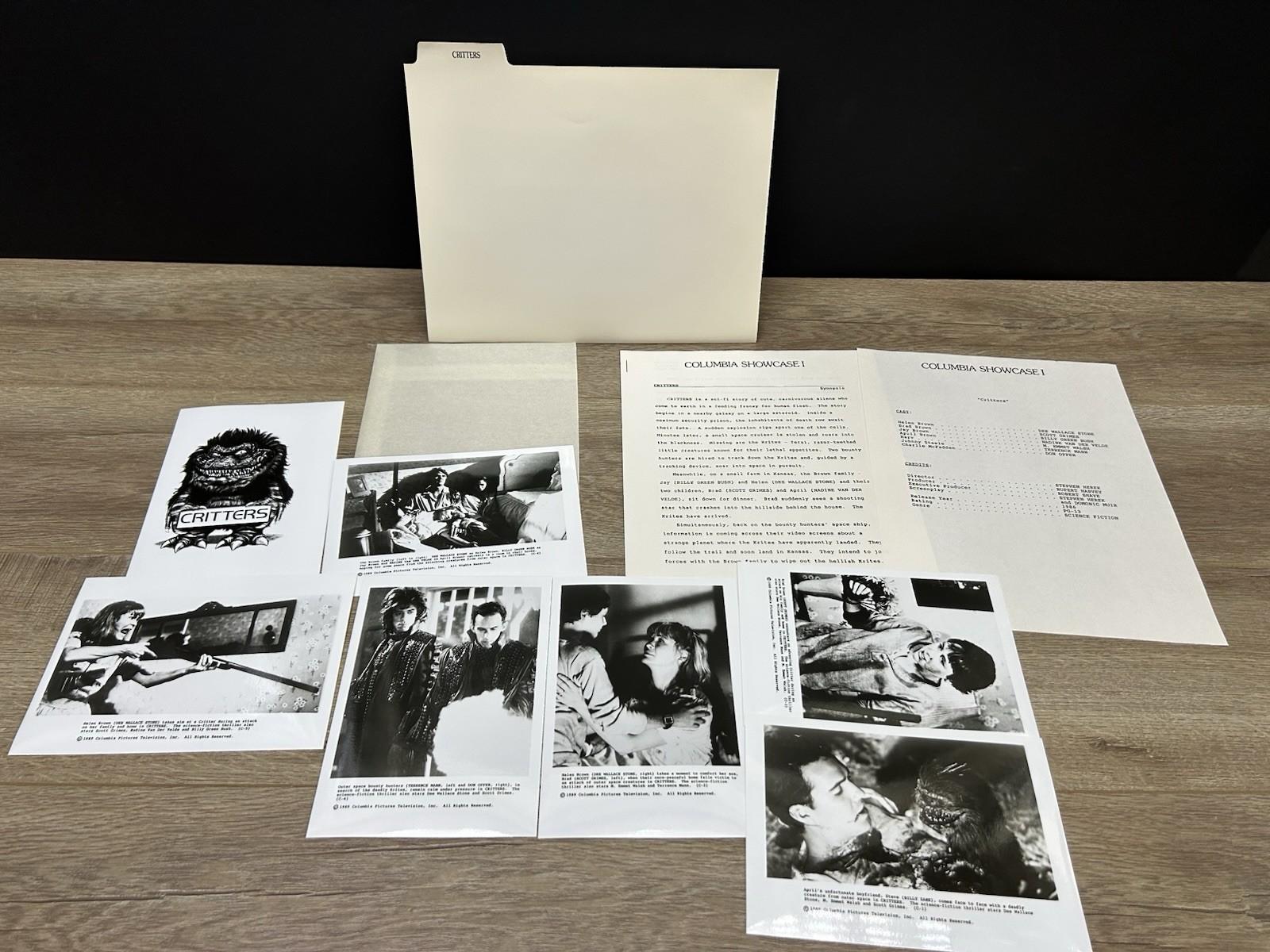 Rare Vintage 1989 Critters Horror Movie Promo Photo Stills Marketing Press Kit
