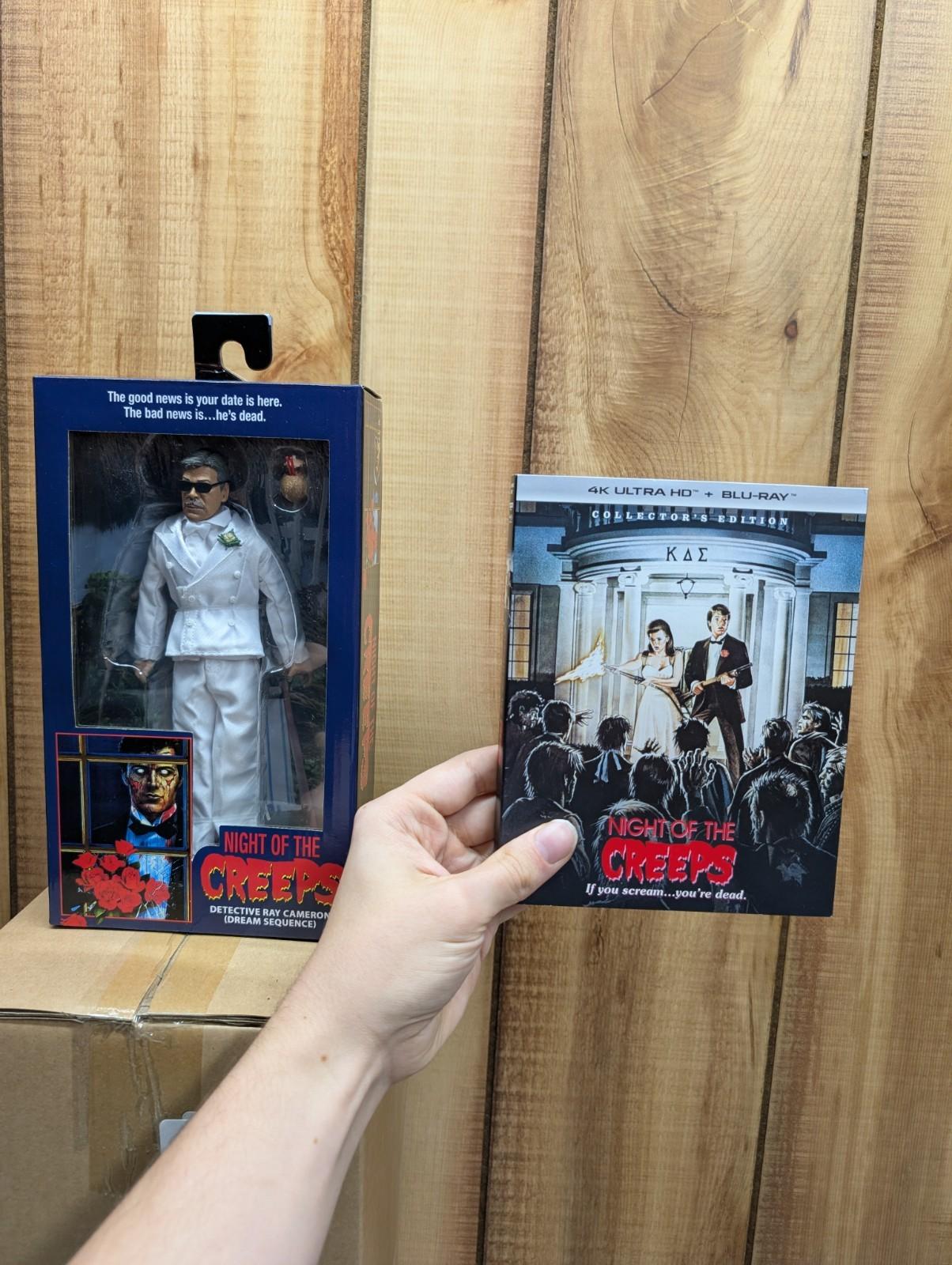 Night Of The Creeps 4K Ultra HD 1986 Scream Factory W Neca Action Figure Sealed