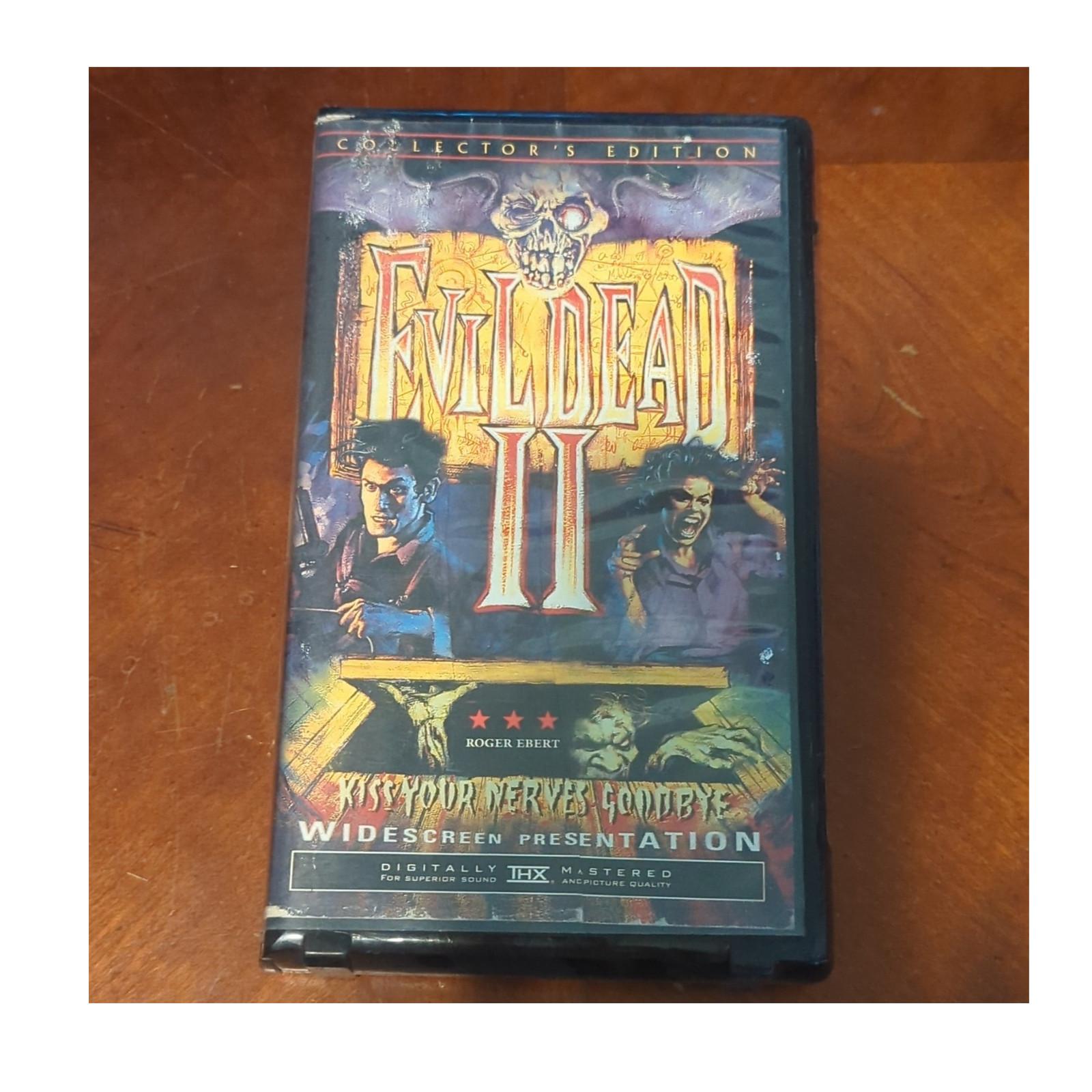 Evil Dead II: Dead by Dawn VHS 1987 collector's edition clamshell 2000 