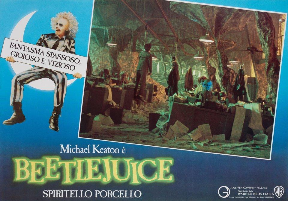Beetlejuice 1988 Italian Fotobusta Poster
